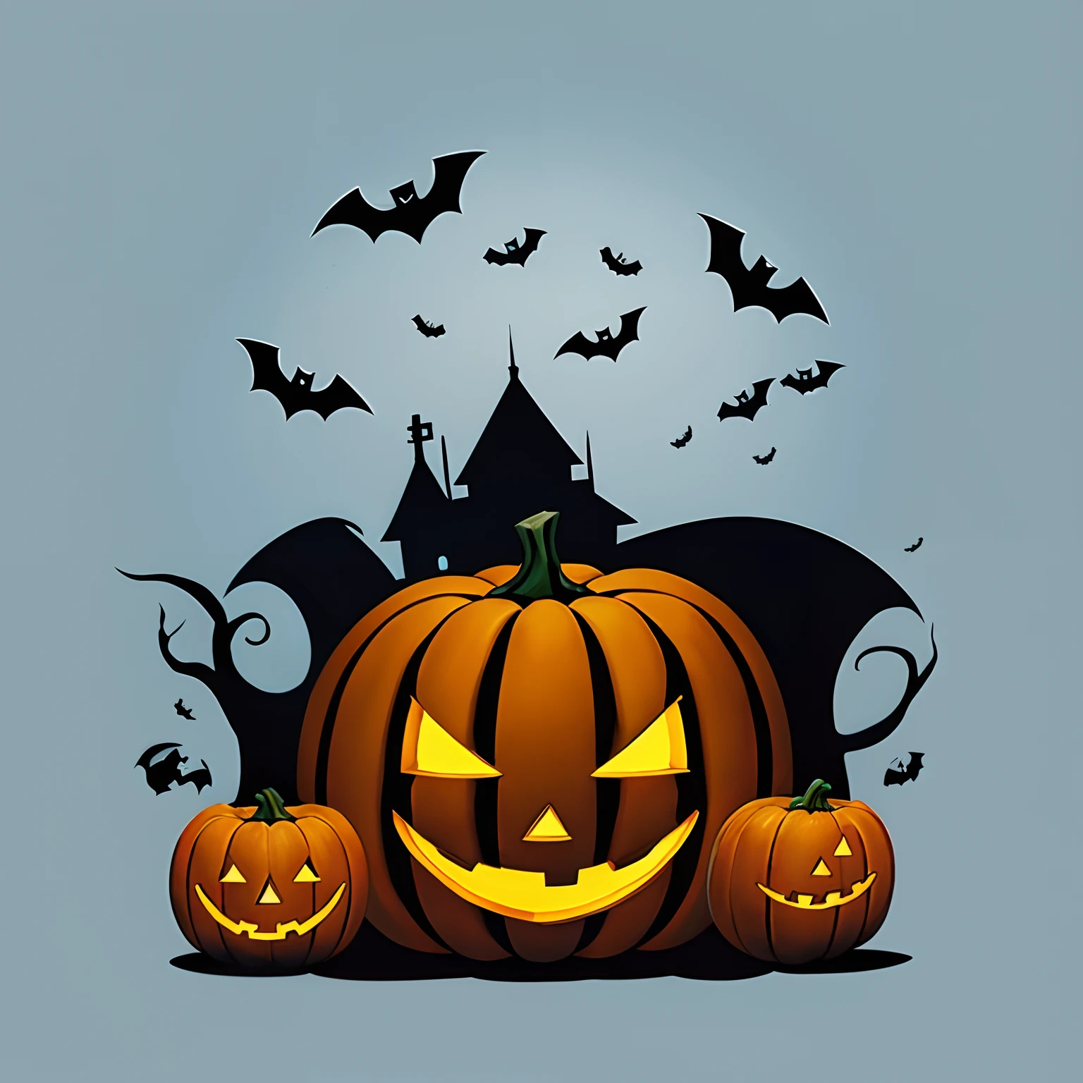 Retro halloween poster