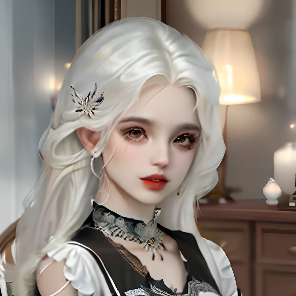 Criar uma mulher Designer de Interiores, com corpo curvilineo, elegante, cabelo longo preto, olhos expressivos castanhos, olhar sedutor, num escritorio, projetando