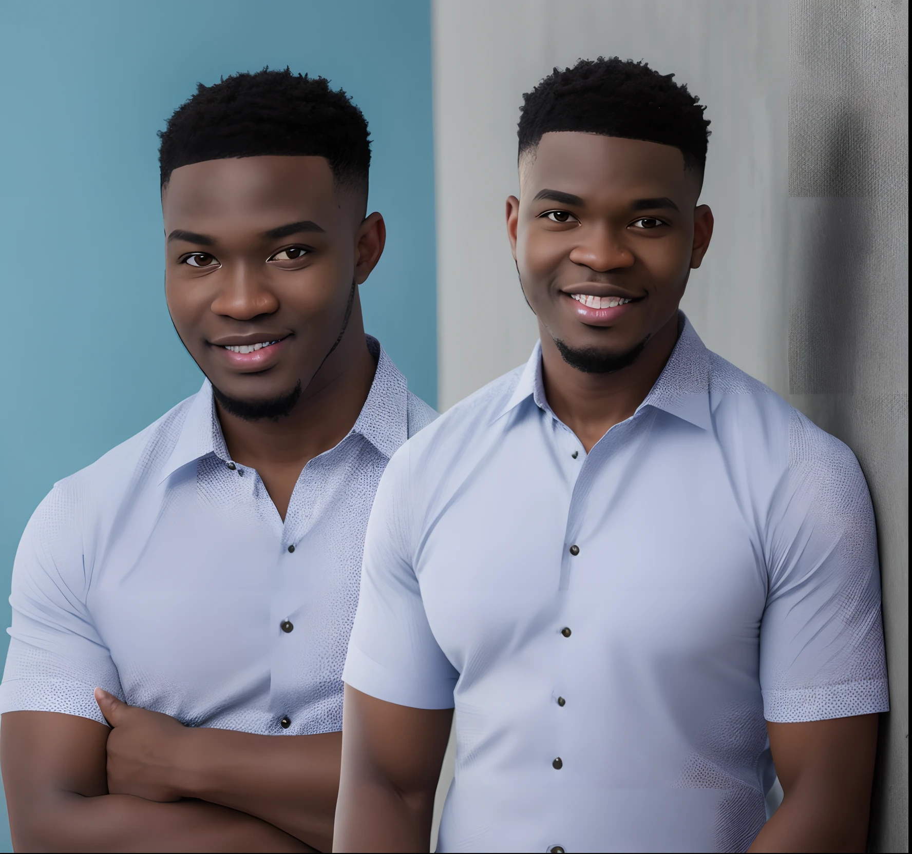 homem sorridente em uma camisa azul e jaqueta em frente a uma parede branca, Jorge Pemba, imagem profissional, fotografia de corpo inteiro, foto headshot, foto comercial, David Uzochukwu, Godwin Akpan, photo shoot, head shoot, full body photogenic shot, Emmanuel Shiru, Full body and head shot, foto de perfil headshot, foto de perfil profissional, imagem promocional
