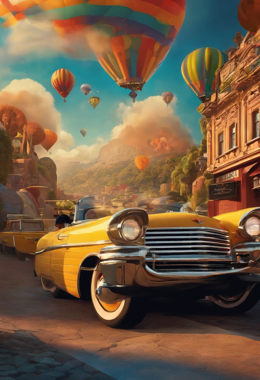 filme NEOQEAV 2023 estilo filmes Pixar, Com nome "Oppenheimer", poster, with credits