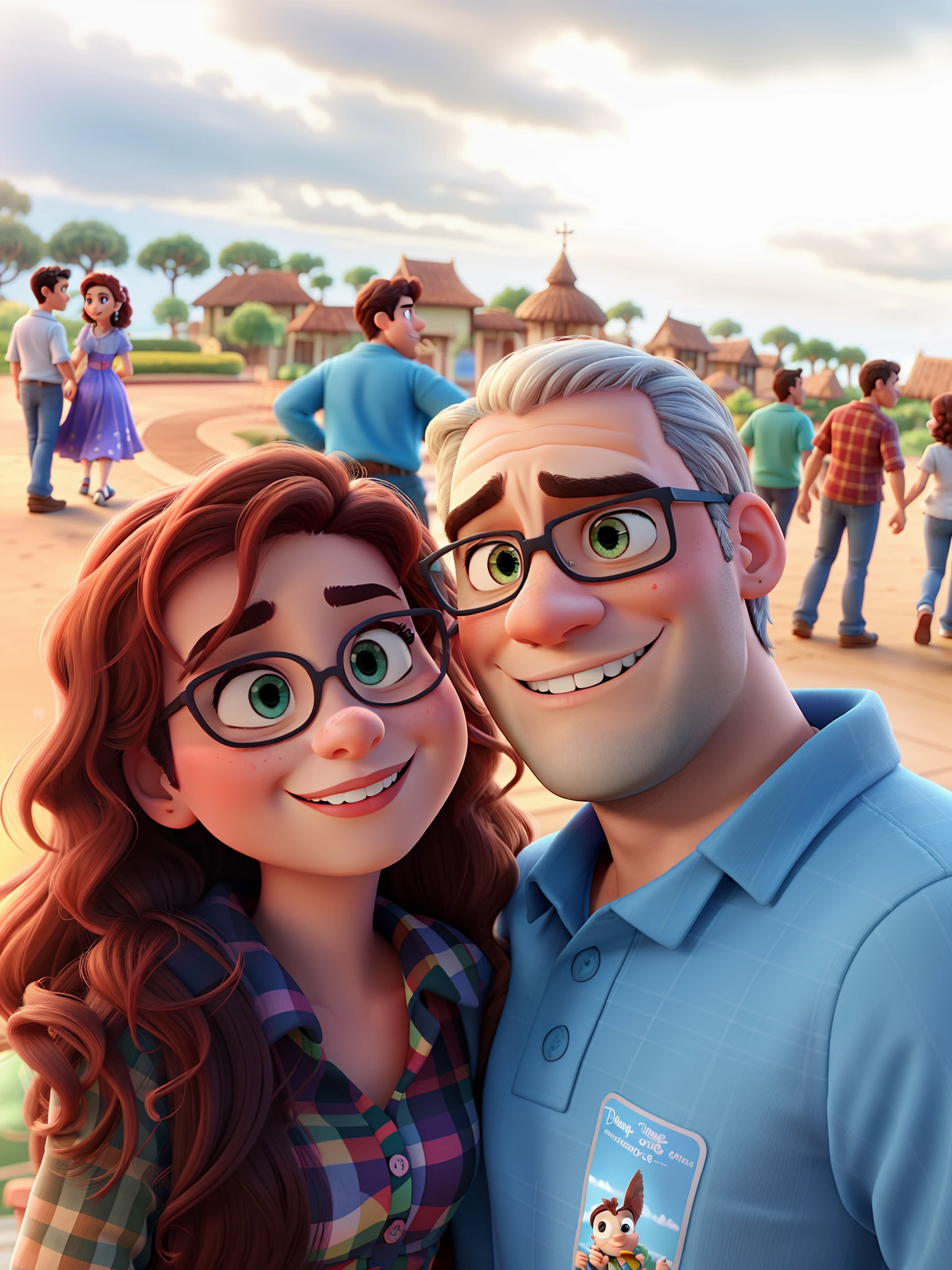 romantic couple, igual aos filmes Disney Pixar