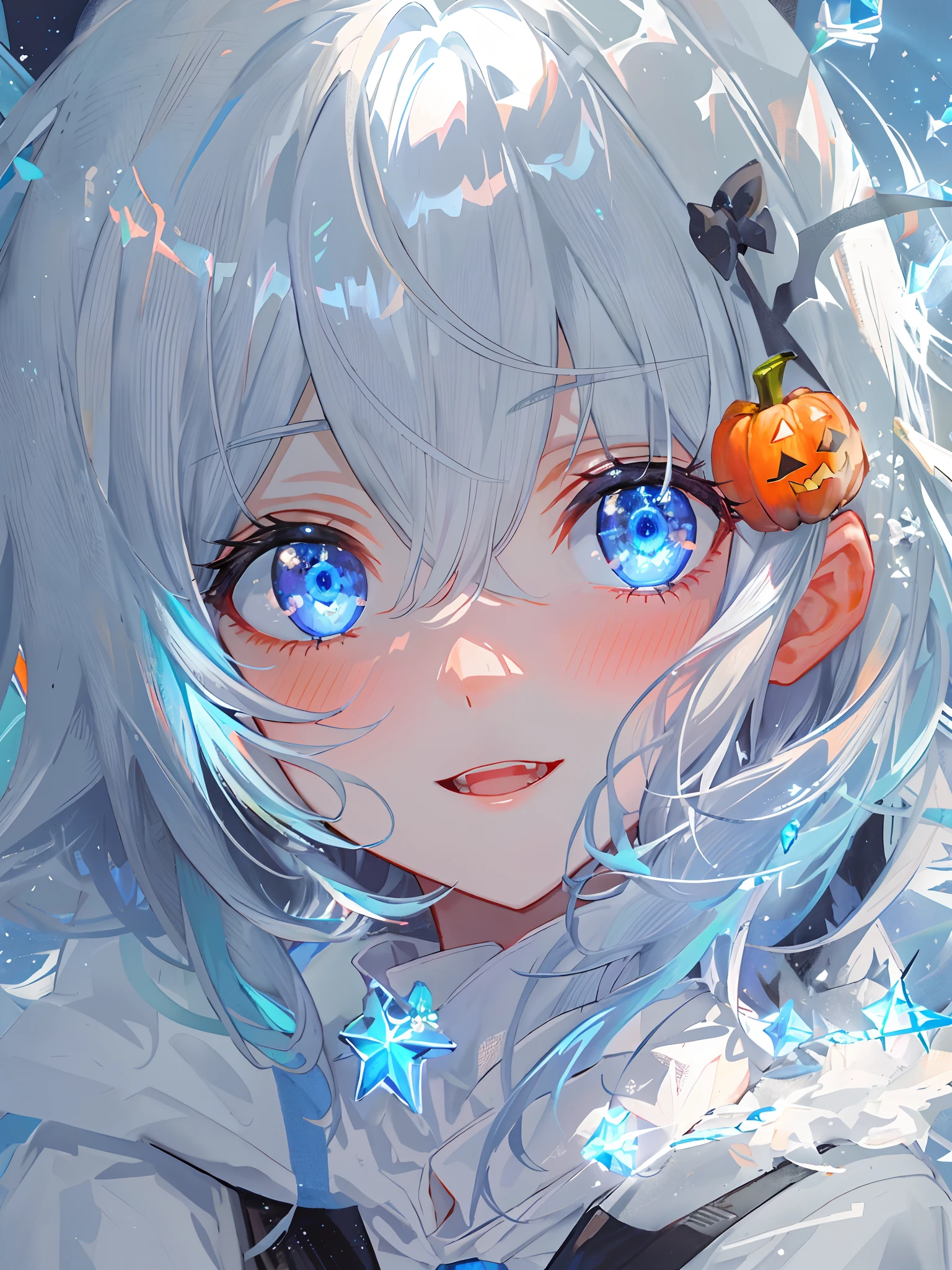 ((top-quality)), ((​masterpiece)), ((ultra-detailliert)), (Extremely delicate and beautiful), girl with, 独奏, cold attitude,((Black jacket)),She is very(relax)with  the(Settled down)Looks,A dark-haired, depth of fields,Evil smile,Bubble, under the water, Air bubble,bright light blue eyes,inner color with bright gray hair and light blue tips,,,,,,,,,,Cold background,Bob Hair - Linear Art, shortpants、knee high socks、White uniform like school uniform、Light blue ribbon ties、Clothes are sheer、Hands in pockets、Bright eyes like sapphire,Fronllesse Blue, A small blue light was floating、Upper Eyes、foodie