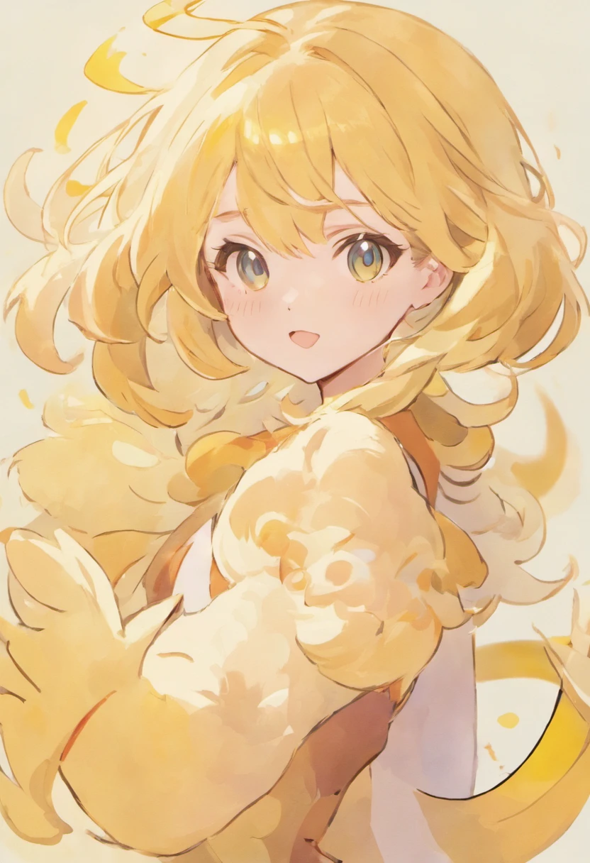 Female: ,Caucasians,Flesh-colored, wavy waist-length hair,With bangs,Eye gold