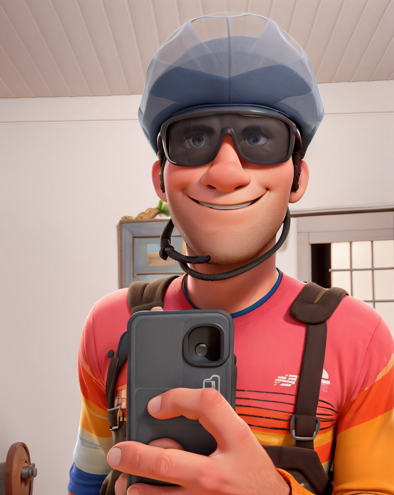 Um homem estilo disney pixar, alta qualidade, melhor qualidade