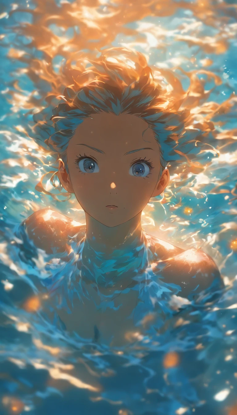 (best quality,4k,highres,masterpiece:1.2),ultra-detailed,(realistic,photorealistic,photo-realistic:1.37),female water elemental,water flesh,water composition,coral surroundings,iridescent colors,aqua lighting,fantasy style,surreal,ethereal,reflection,flowing movement,translucent,serene expression,liquid form,magical atmosphere,underwater scene,detail-rich scales,glistening droplets,floating hair,breathtaking beauty,graceful pose,tranquil background,deep sea,seaweed tendrils,soft glows,subtle shadows,gentle waves,sea pearls,submerged statues,hidden treasures,otherworldly,enchanted,secrets of the depths,peaceful ambiance