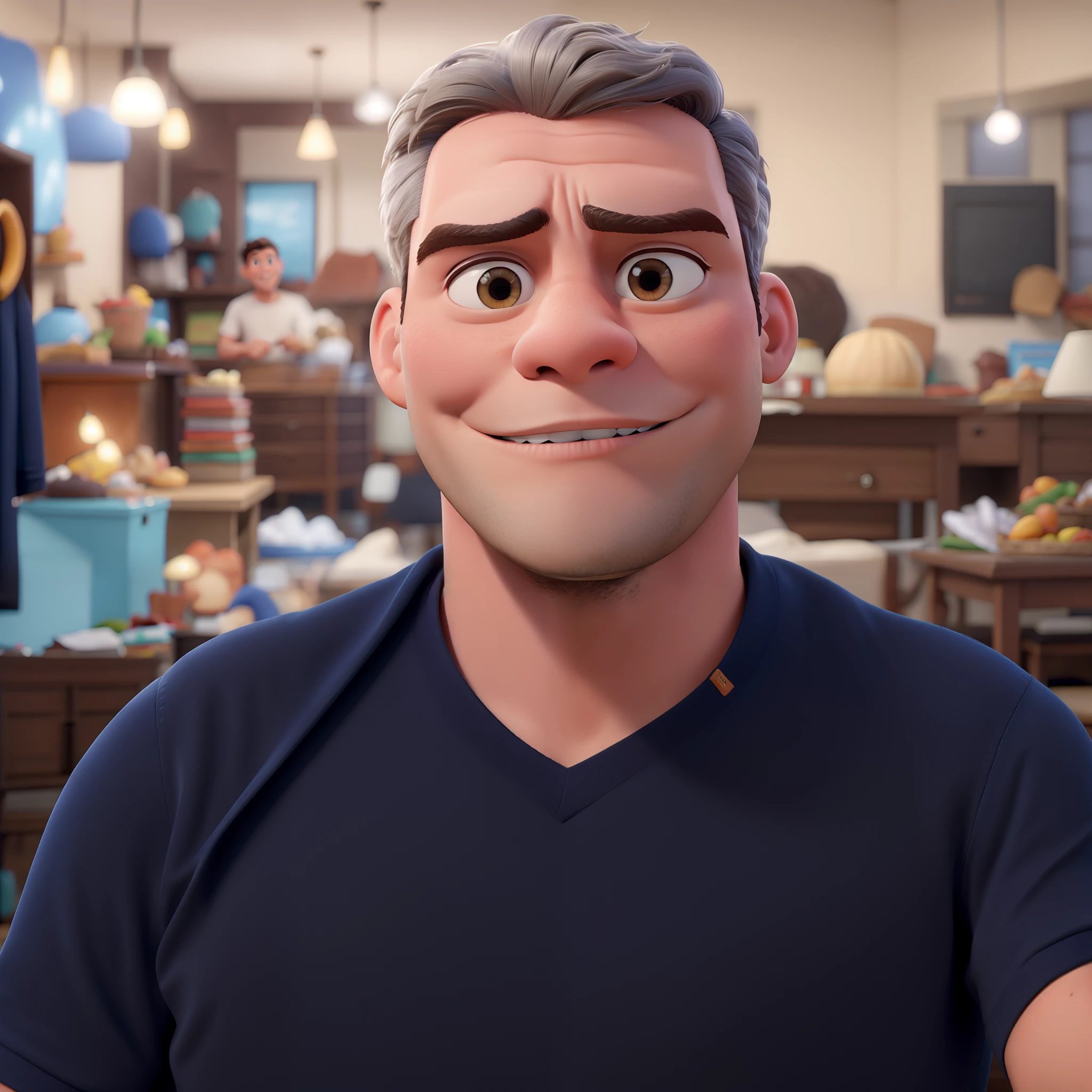 um homem estilo Disney pixar, alta qualidade, melhor qualidade