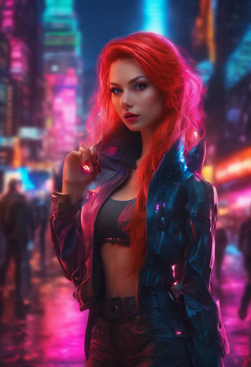 Generate an image of a Russian woman with distinctive features. She should have long, vibrant red hair that cascades down her back. Her skin should be pale, almost porcelain-like, contrasting beautifully with her fiery hair. Her eyes should be a striking shade of blue, clear and bright. She should have a voluptuous figure, with large breasts and big, round buttocks. This combination of features should create an image of a stunning, alluring Russian woman, naked, pink  with no hair