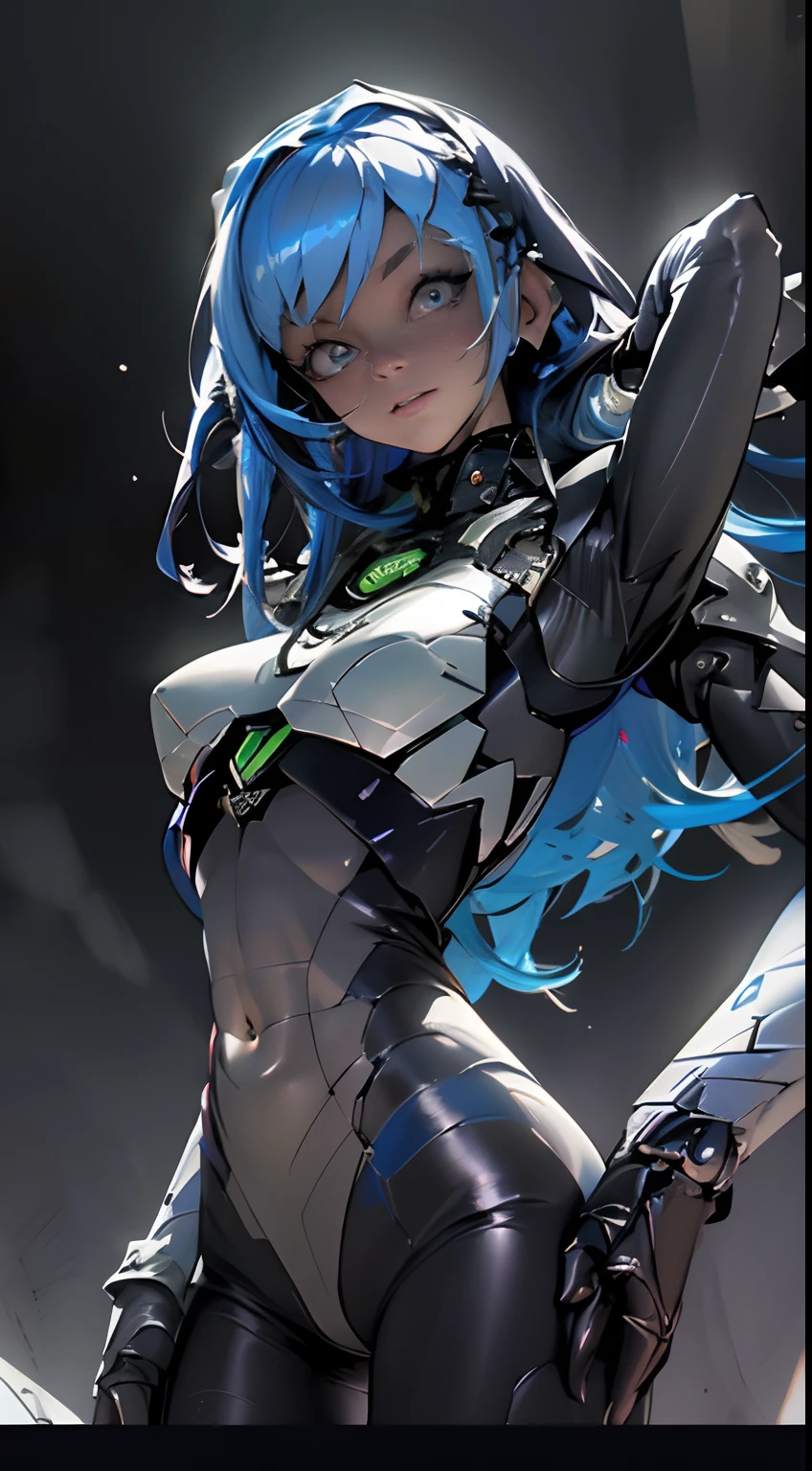 ((top-quality)), ((masterpiece)), (detaileds: 1.4), (absurderes), Fair-skinned age girl, nudde、small tits、teats, Glossy skin, White Star and Blue Arm, nakeness, Navel、Colored hair, arm tatoo, cybernetic hands, pastels, Align Center, scale to suit the dimensions, nffsw(HighDynamicRange)、Ray traching、NVIDIA RTX、Hyper-Resolution、Unreal 5、Subsurface Dispersion、PBR Textures、 post processed, Anisotropy Filtering, depth of fields, Maximum clarity and sharpness, Multilayer Texture, Albedo and specular maps, Surface Shading, Accurate simulation of light material interactions, perfectly proportions, Octane Rendering, Two-tone lighting, Wide aperture, Low ISO, White Balance, thirds rule, 8K Raw, Crysisnanosuit