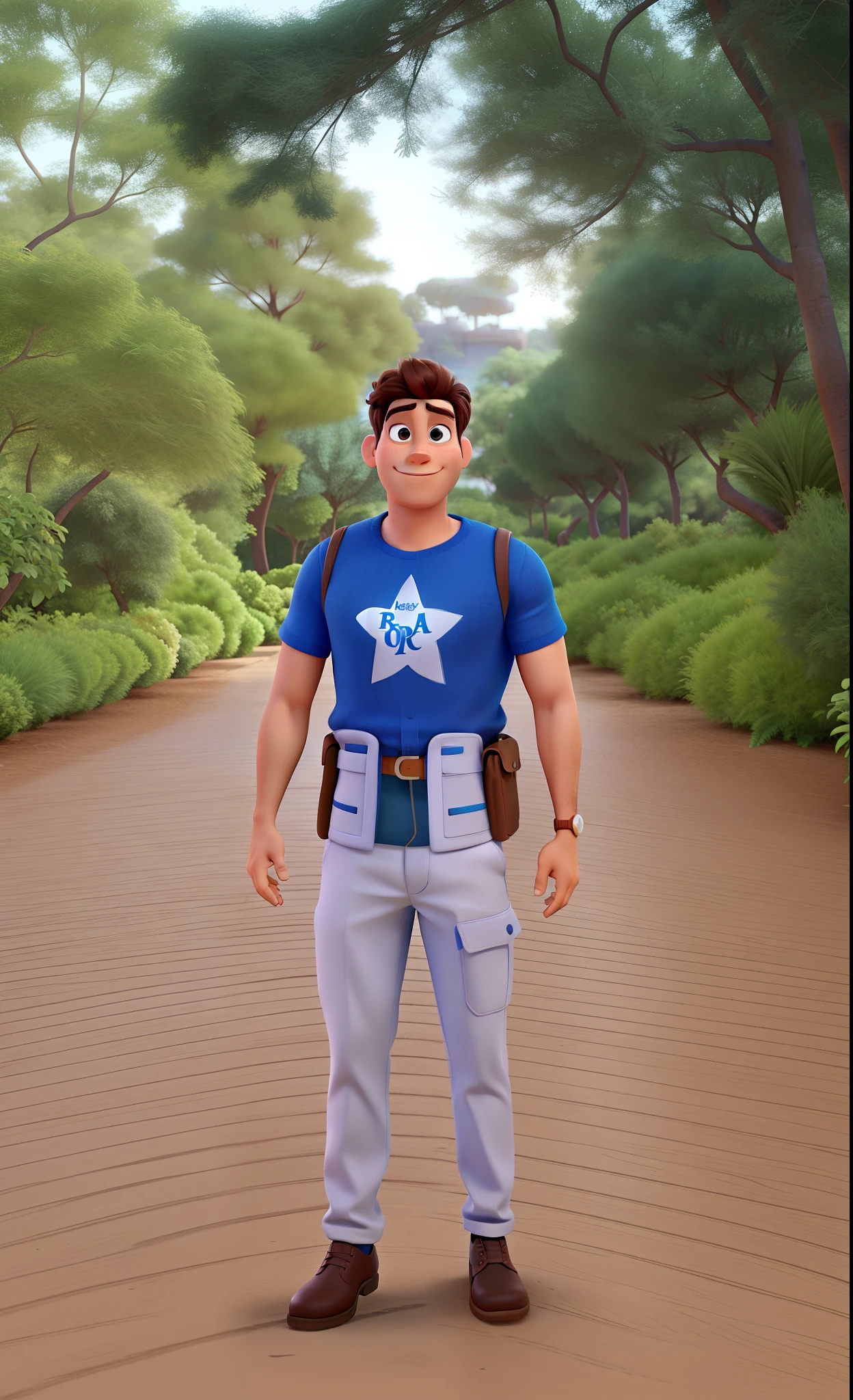 Homem com estilo Disney pixar