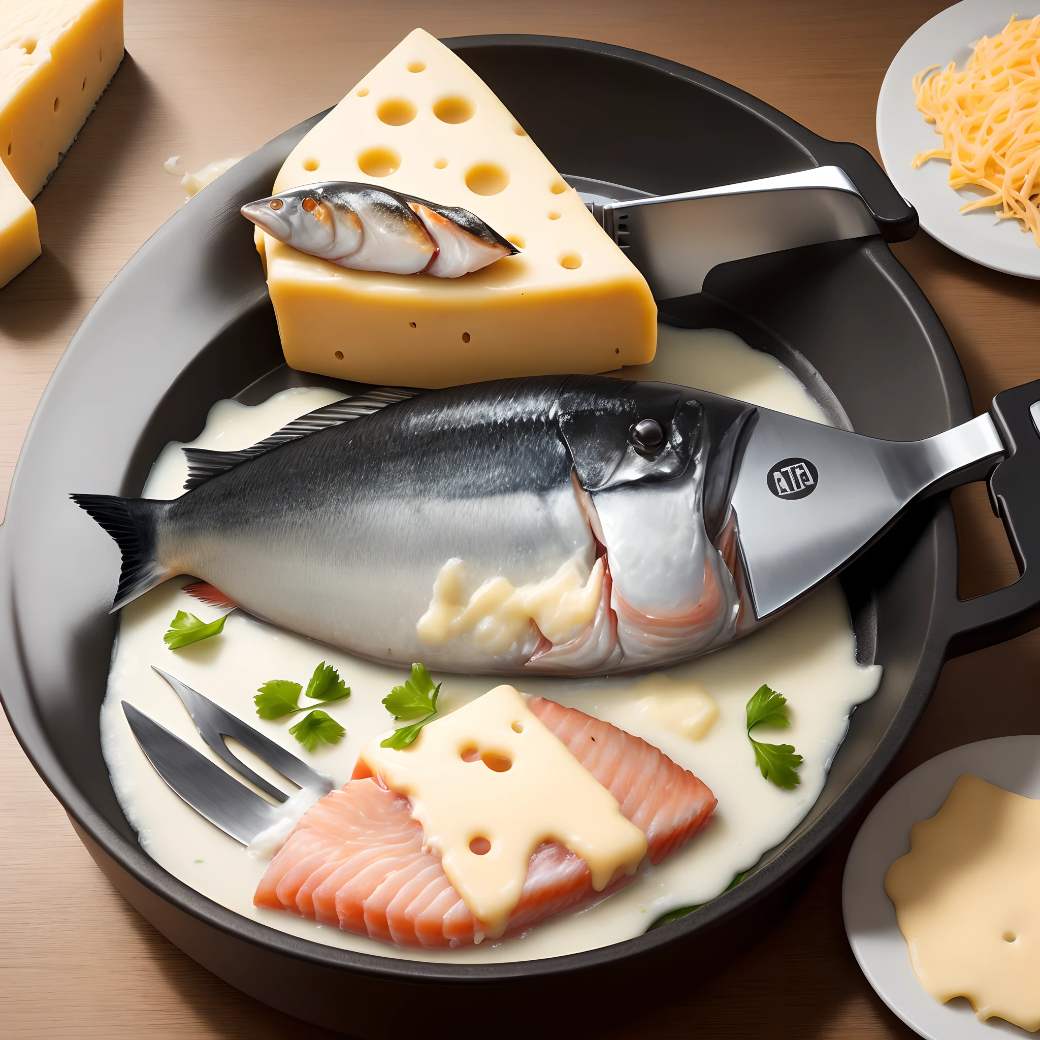 Filleting fish with cheese slicer