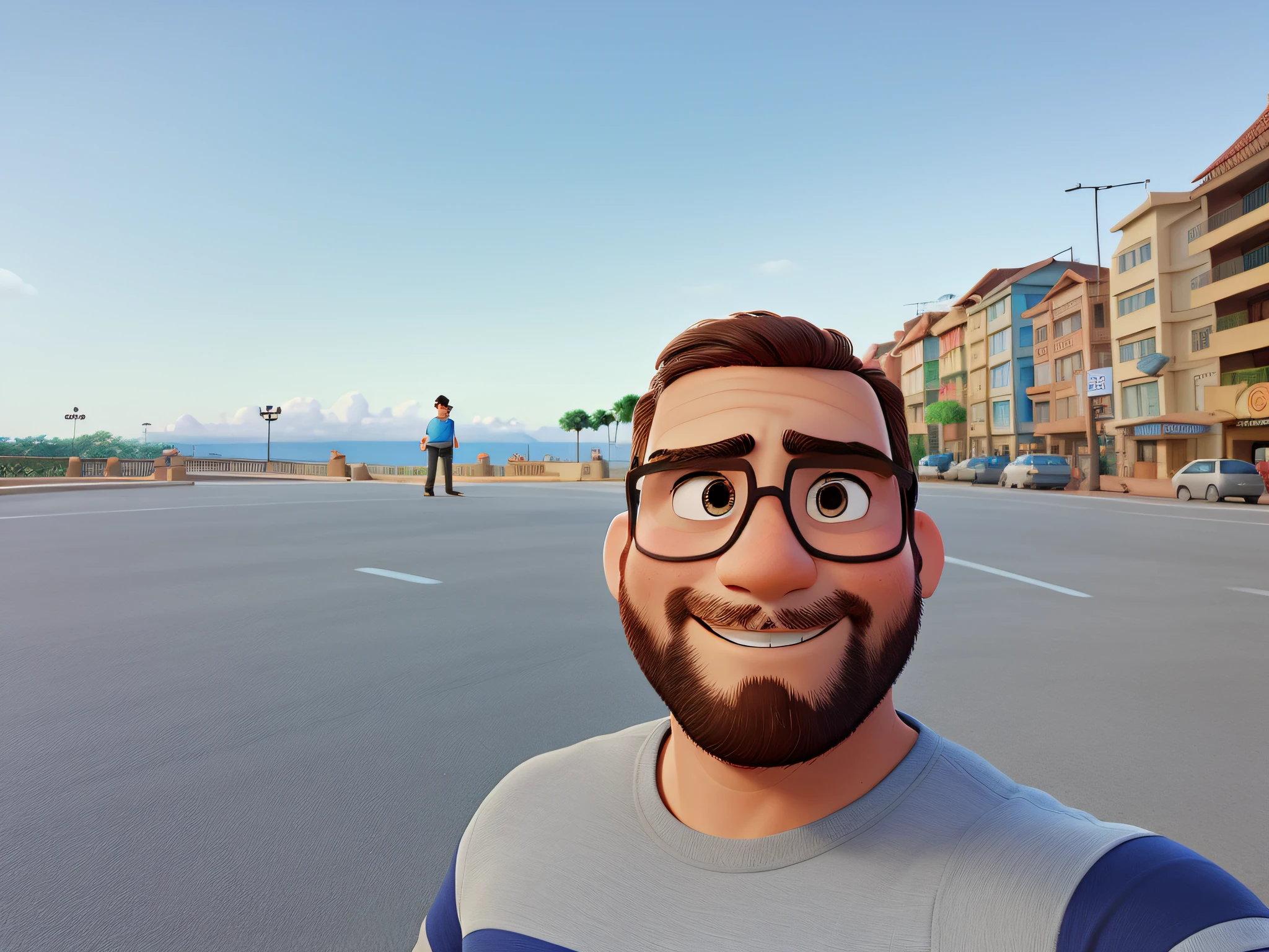 Um homem estilo disney pixar, alta qualidade, melhor qualidade