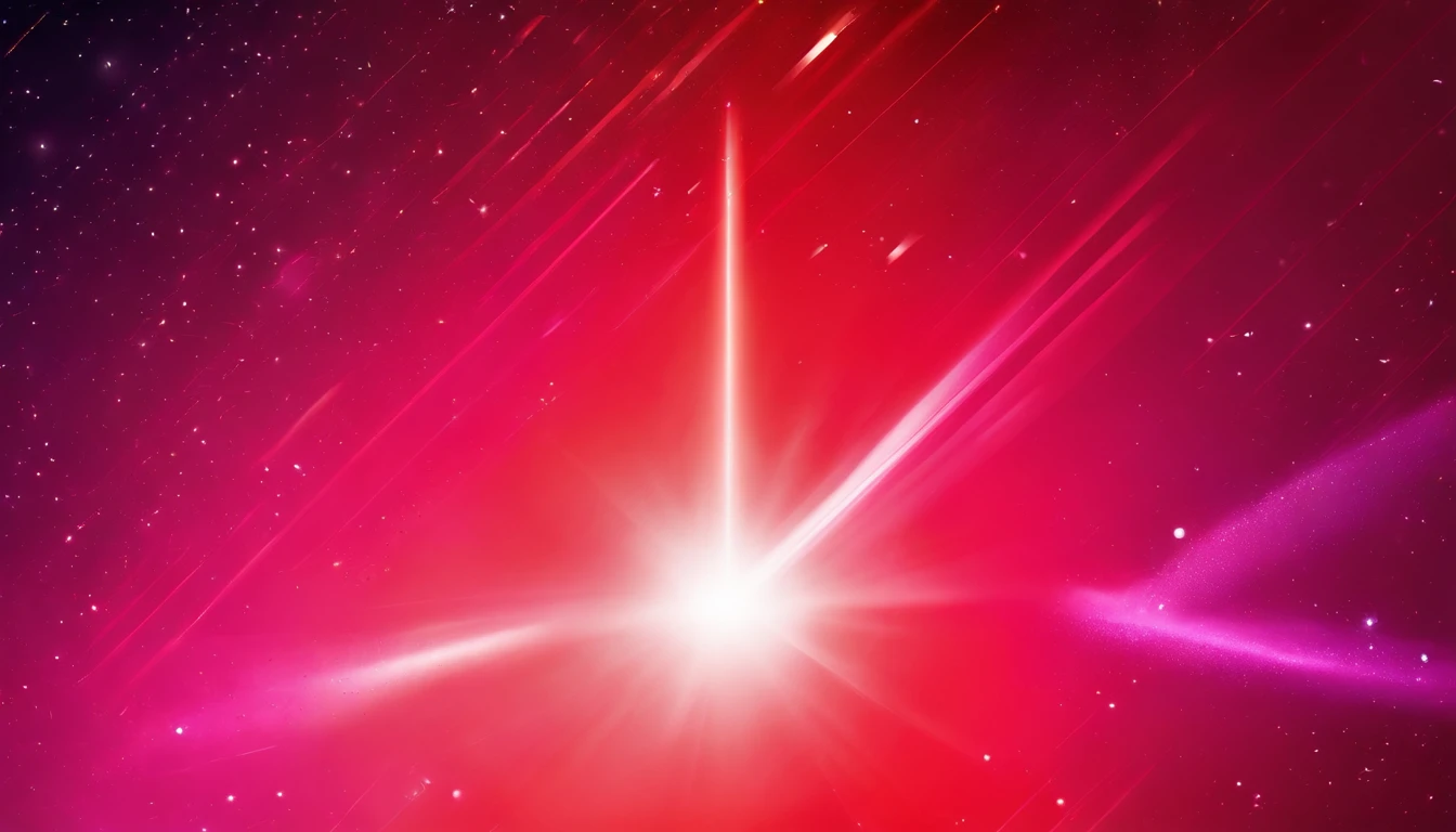 red gradient background，artistic conception，symetrical composition，Rays，beam of light