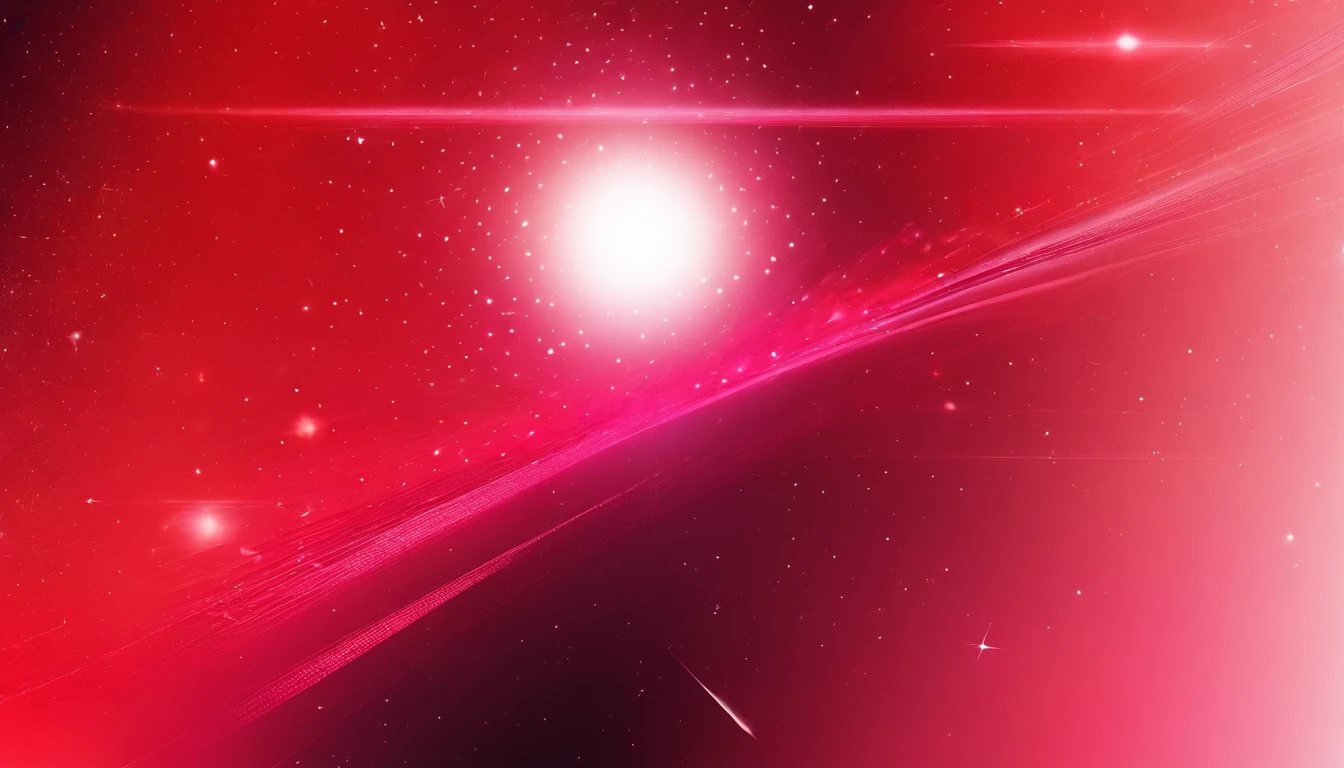 red gradient background，artistic conception，symetrical composition，Rays，beam of light