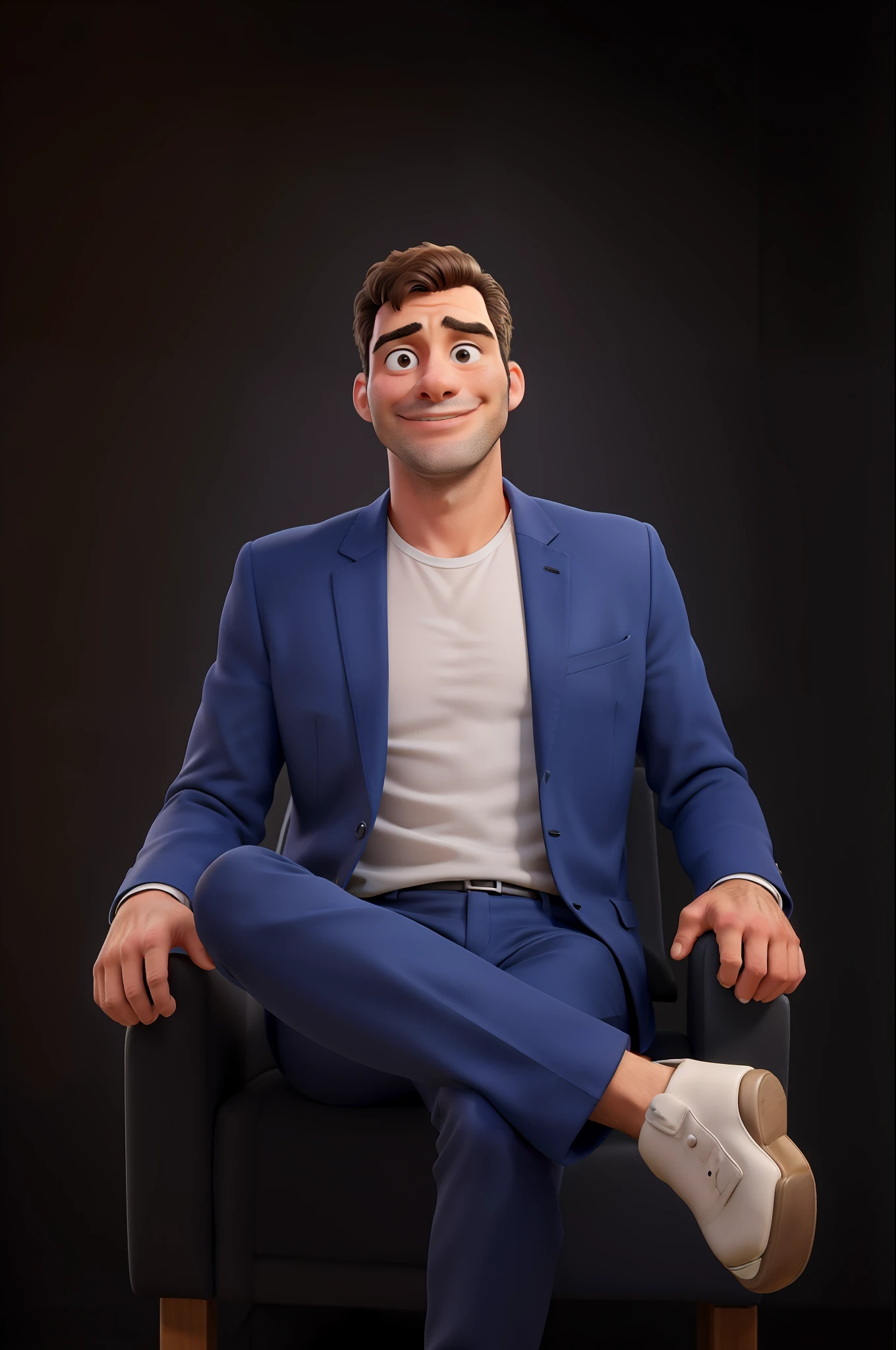 Obra-prima, de melhor qualidade, A real estate agent sitting and showing on his face the success behind good real estate deals