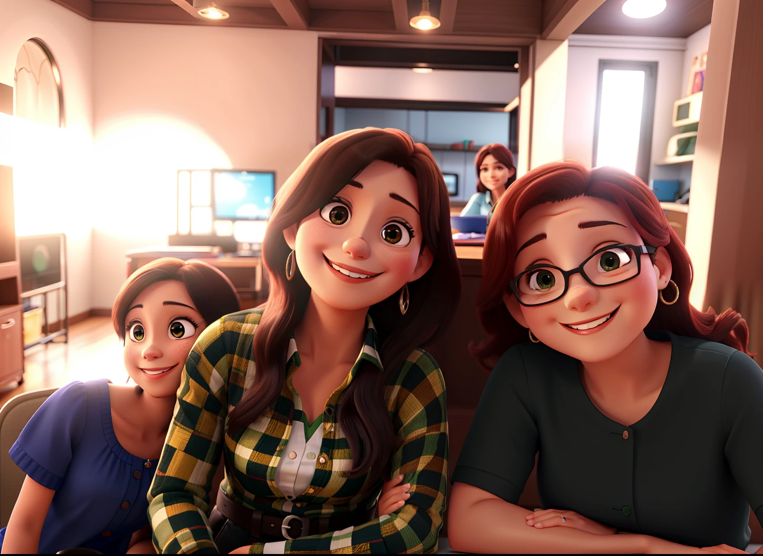 mother and daughter , sorriso lindo , sentadas juntas