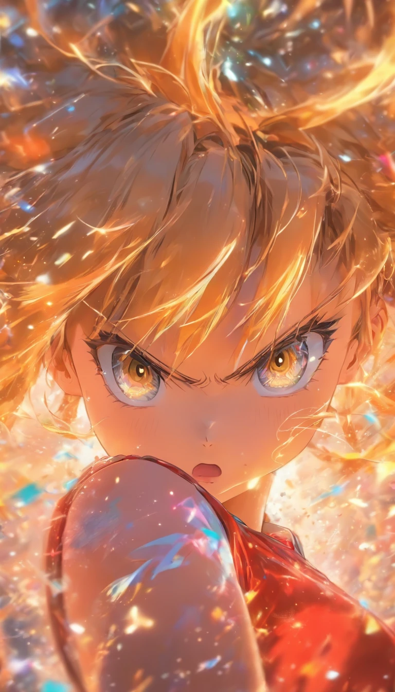 vivd colour， 16k， hyper HD， High-density imaging review 10， （tmasterpiece：1. 5）， absurderes， （best qualtiy：1. 5），A girl，Hold your arms，Frowning，Staring at you angrily，Pouting angrily,  Cute girl，A ball head