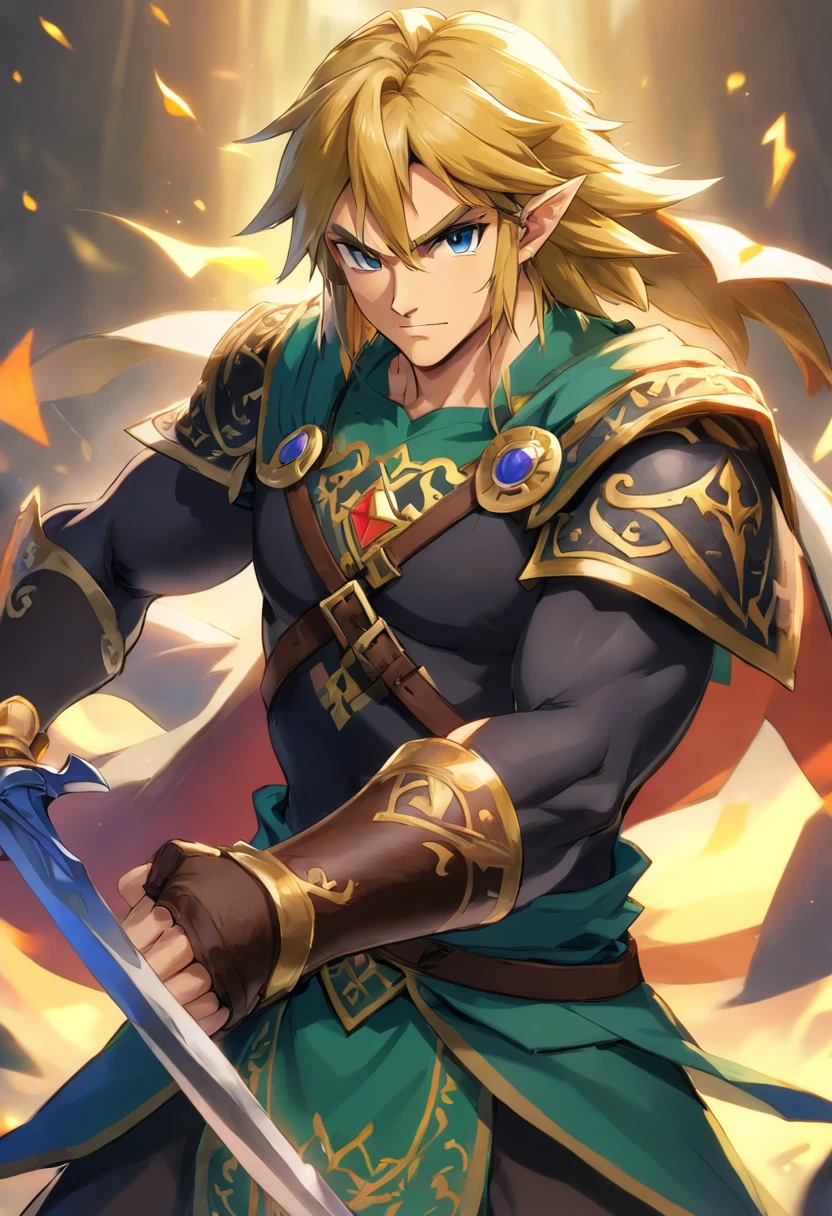 Powerful Anime Character Vinking, male, torse nu, Beserk, cheveux moecan de couleur noire, Muscular physique , Anime Representation, 4k resolution. Battlefield Background: Tenir une grande hache ,UHD 32k, beste-Qualit, Master part, super detail, high details, gants, griffes, gants griffues