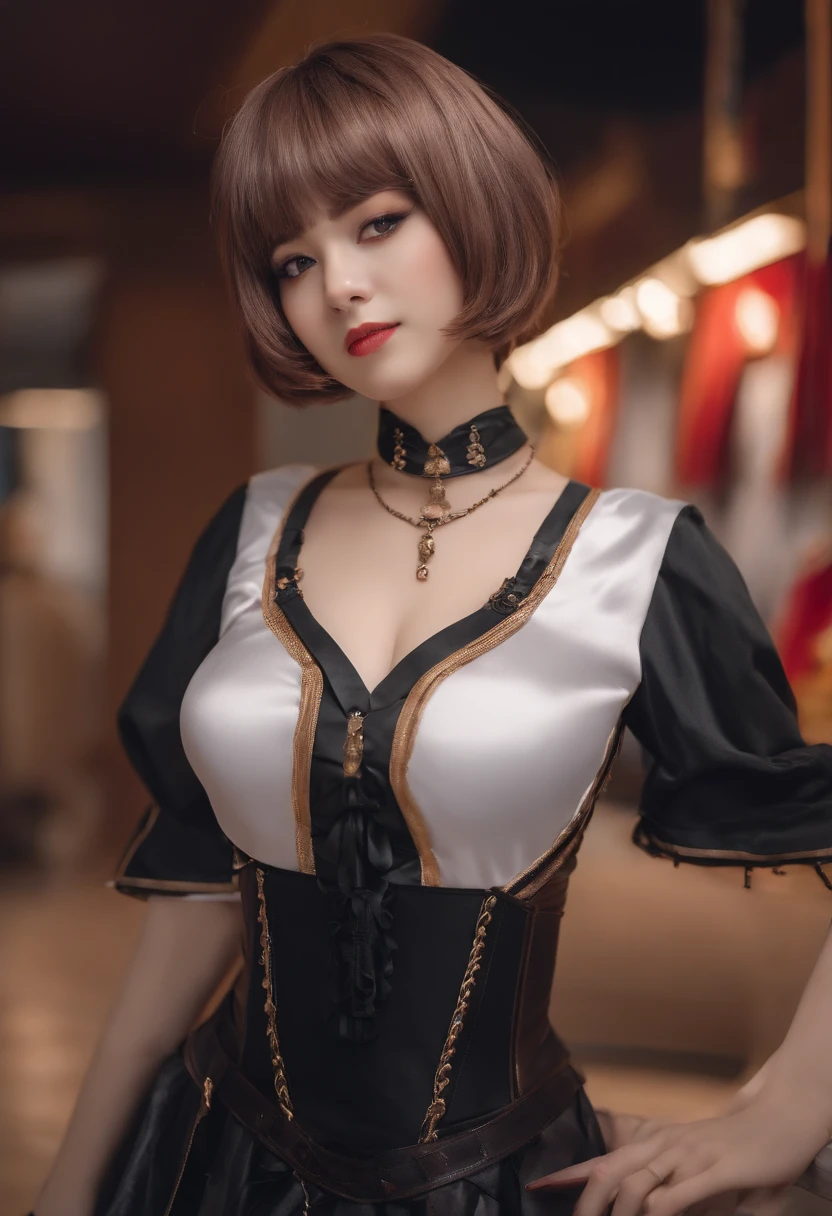 dual,Sauce order,Shorthair,Y-shirt cosplay,short stature,huge tit,Sateen