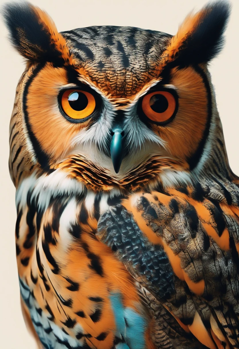 add glasses to the owl