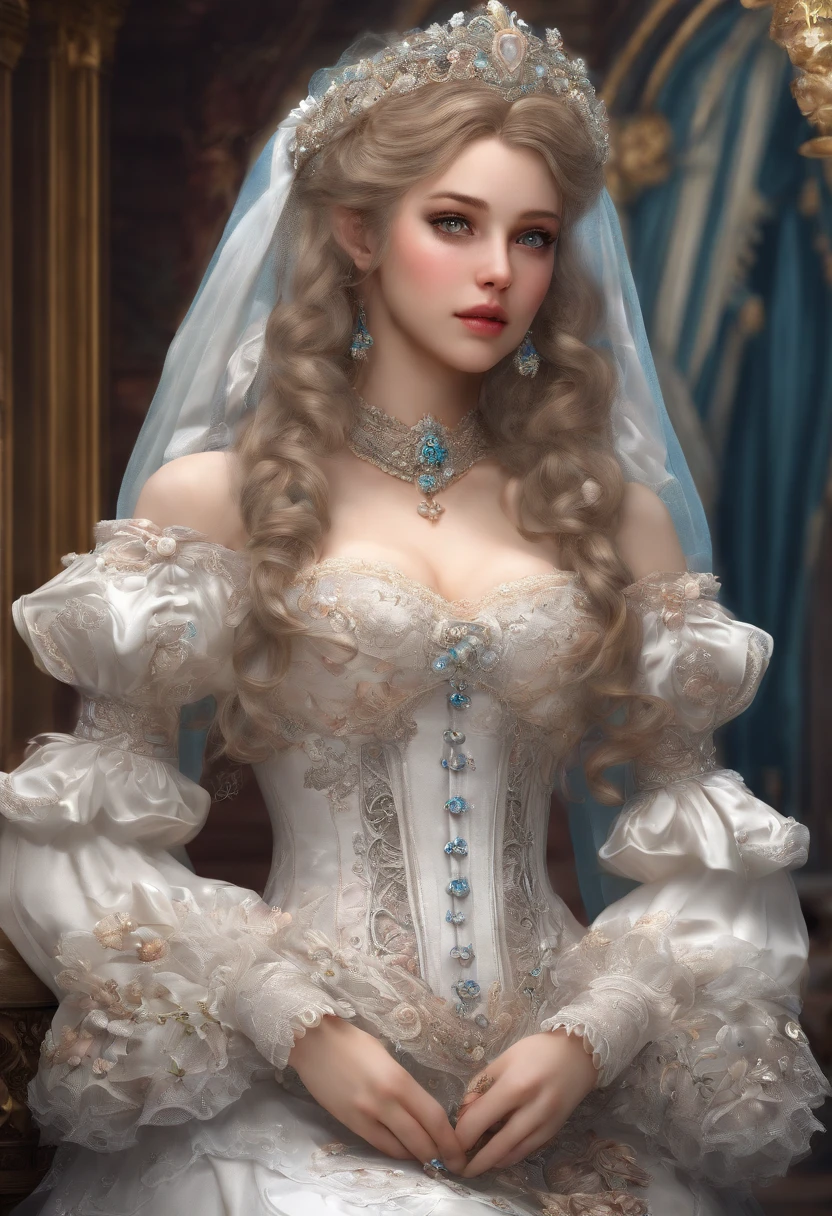 a real life girl, dress from video game, beautiful detailed eyes, beautiful detailed lips, extremely detailed face, long eyelashes, realistic, photorealistic, photo-realistic:1.37, best quality,4k,8k,highres,masterpiece:1.2,ultra-detailed,vivid colors,hdr,studio lighting,physically-based rendering,professional,cinematic lighting,dynamic pose, dress of game, fucking