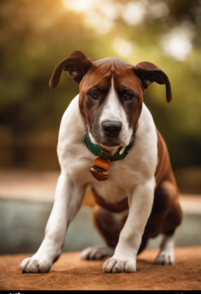 personagem dos desenhos animados de um africano africano pele marrom clara:4 em ...3d, vestindo um dogo braco de taekwondo, mostrando sua felicidade em dar um chute em um saco de pancadas