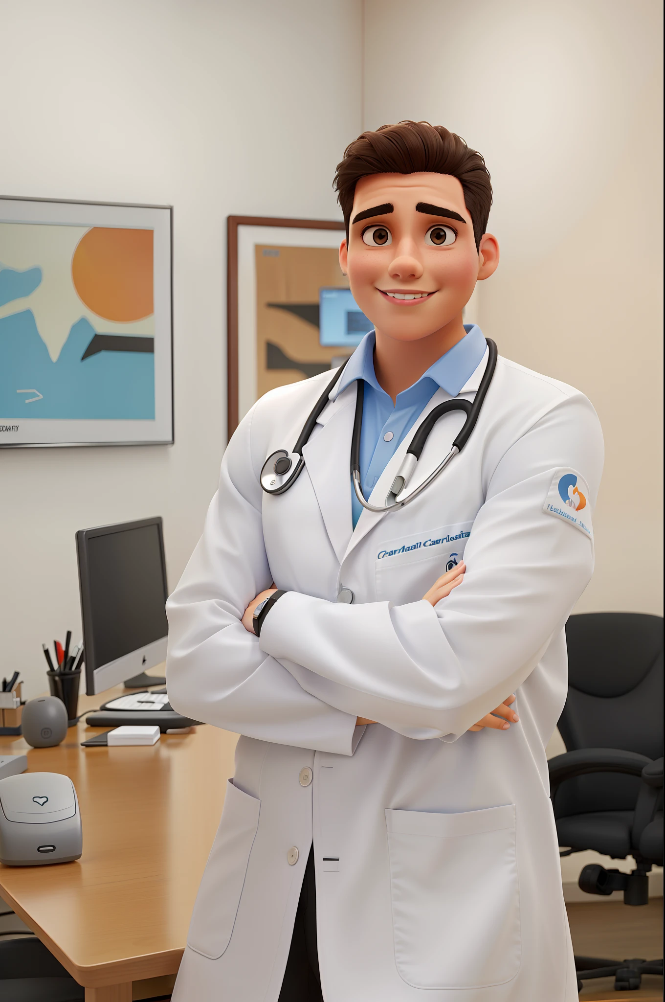 A Beautiful Athletic Body Cardiologist in a Beautiful Office