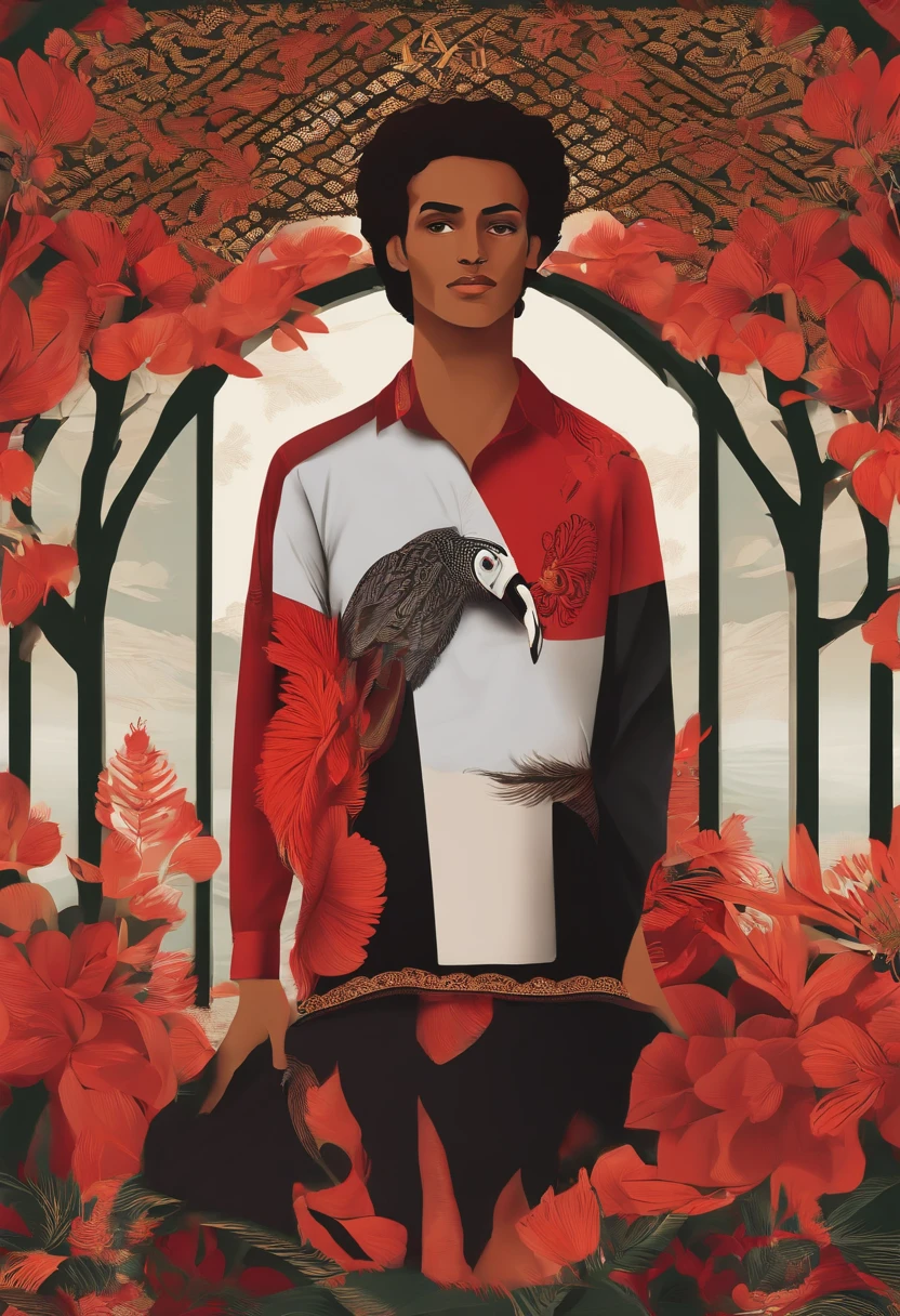 homem, camisa do flamengo, apaixonado