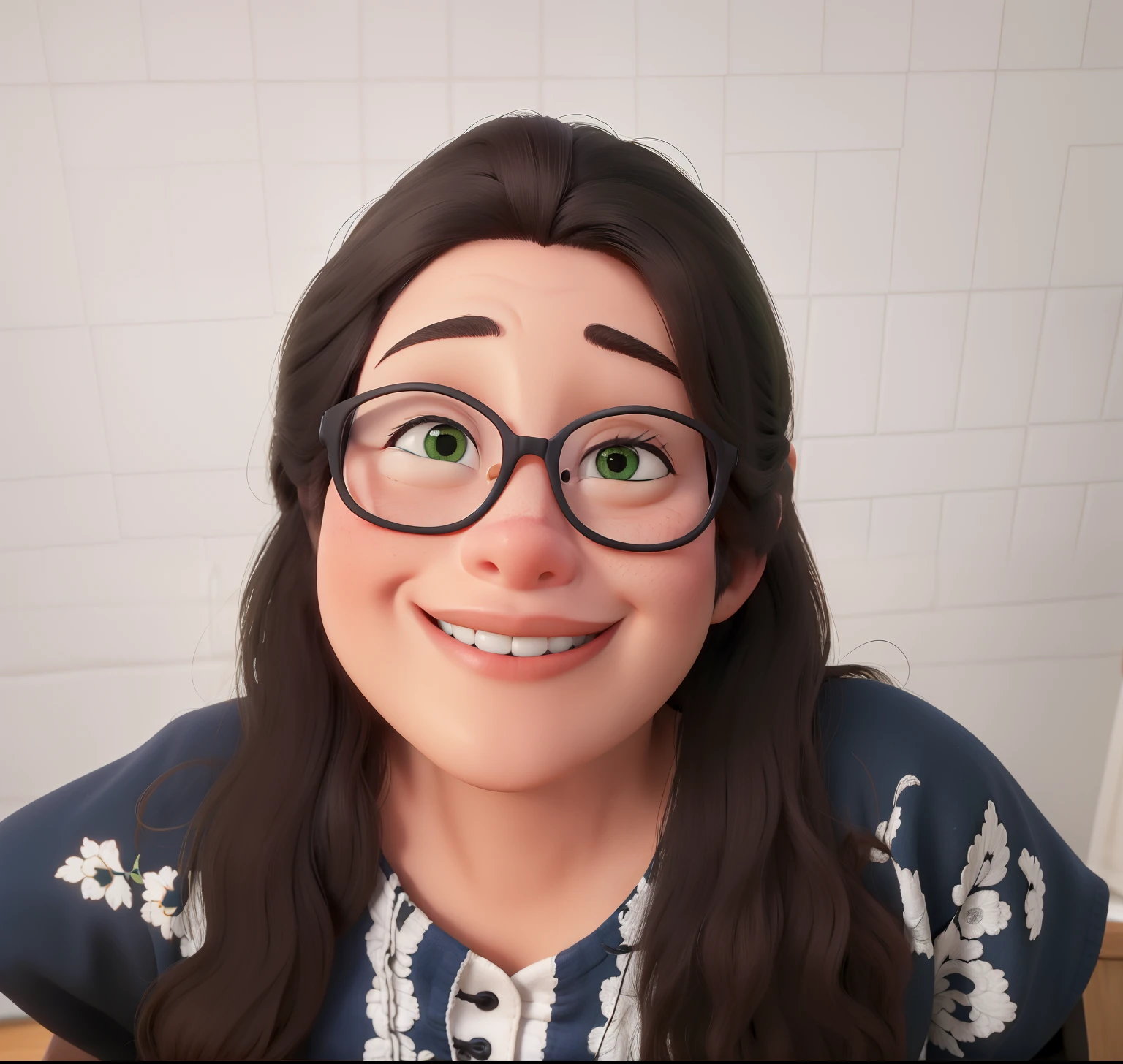 Obra-prima, de melhor qualidade, um casal, a mulher tem cabelos escuros longos ondulados, olhos castanho claro, pele clara o homem tem pele escura, cabelo curtinho e barba com bigode e cavanhaque e olhos pequenos com sorriso, segurando no colo uma gata branca com um olho verde e o outro azul