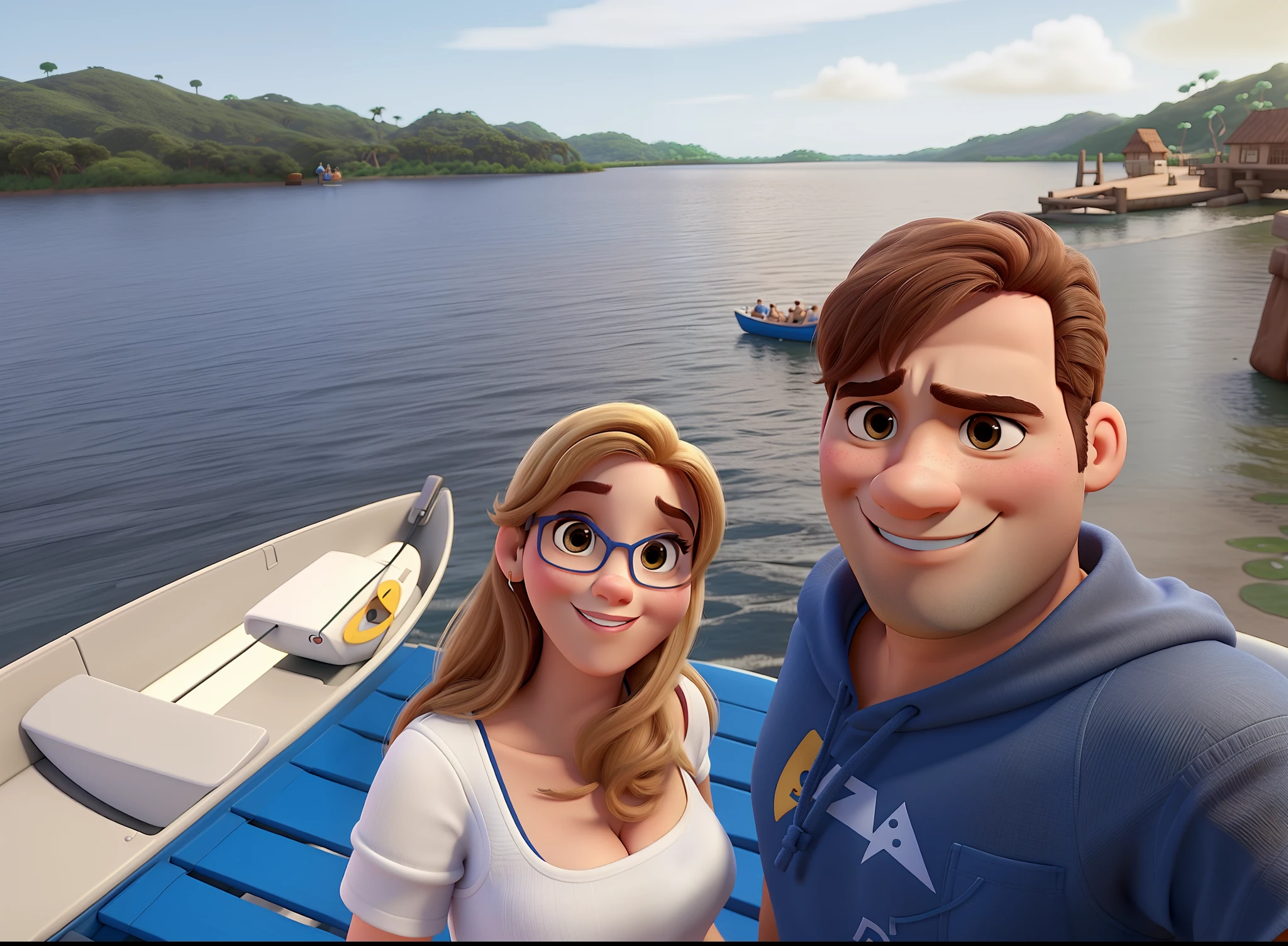Casal estilo Disney pixar, alta qualidade, melhor qualidade