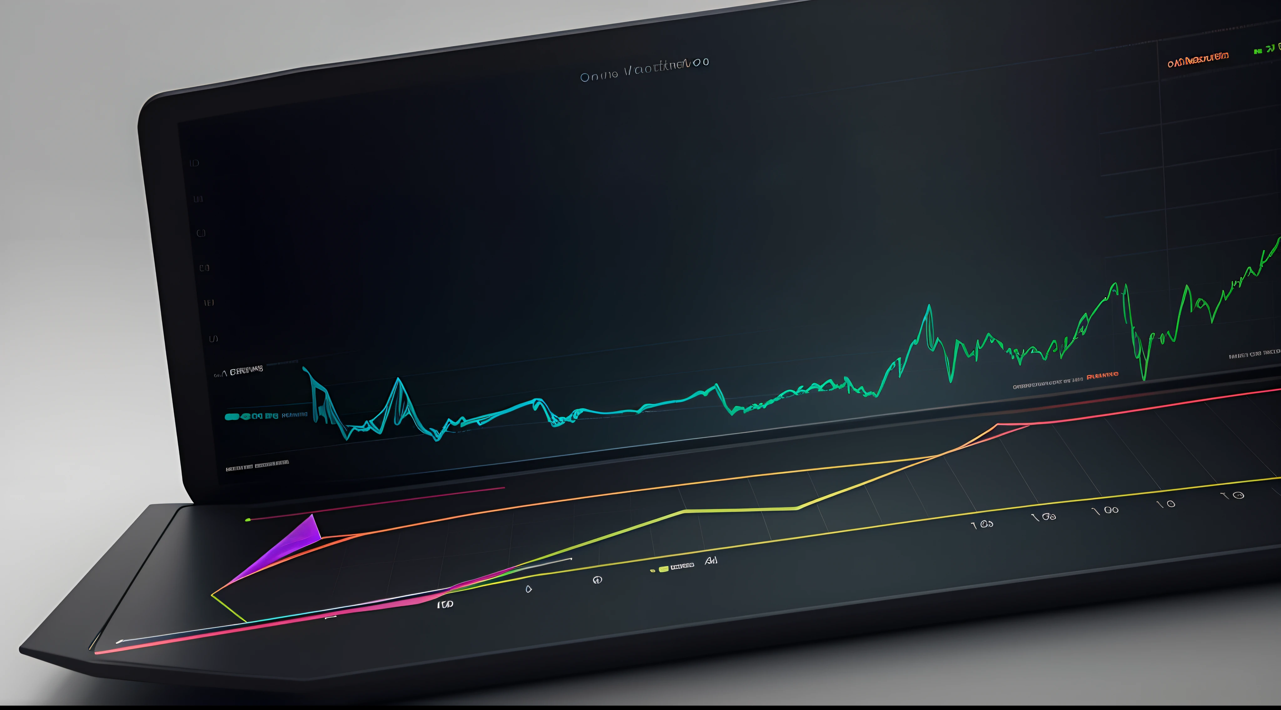 Engaging 3D visualization featuring stunning graphs、glinting