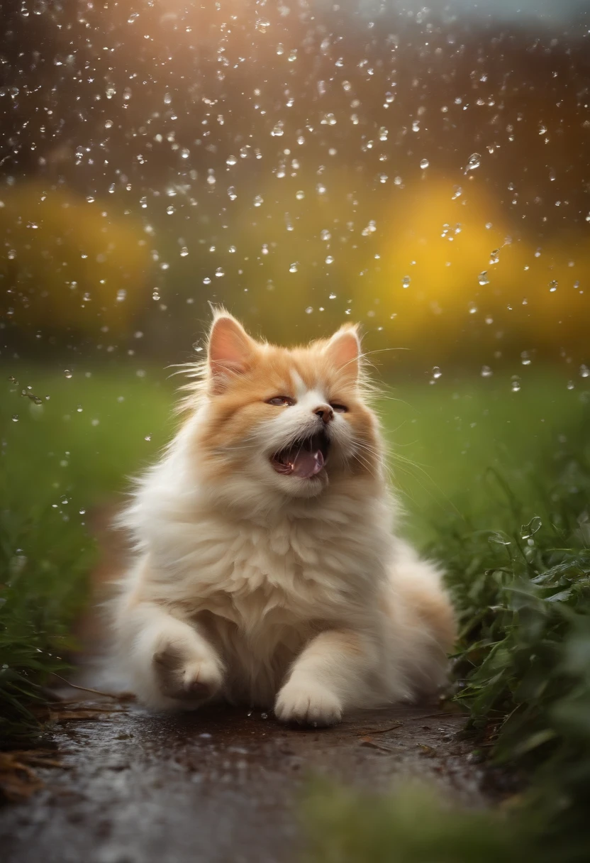 Cats and dogs raining from The sky