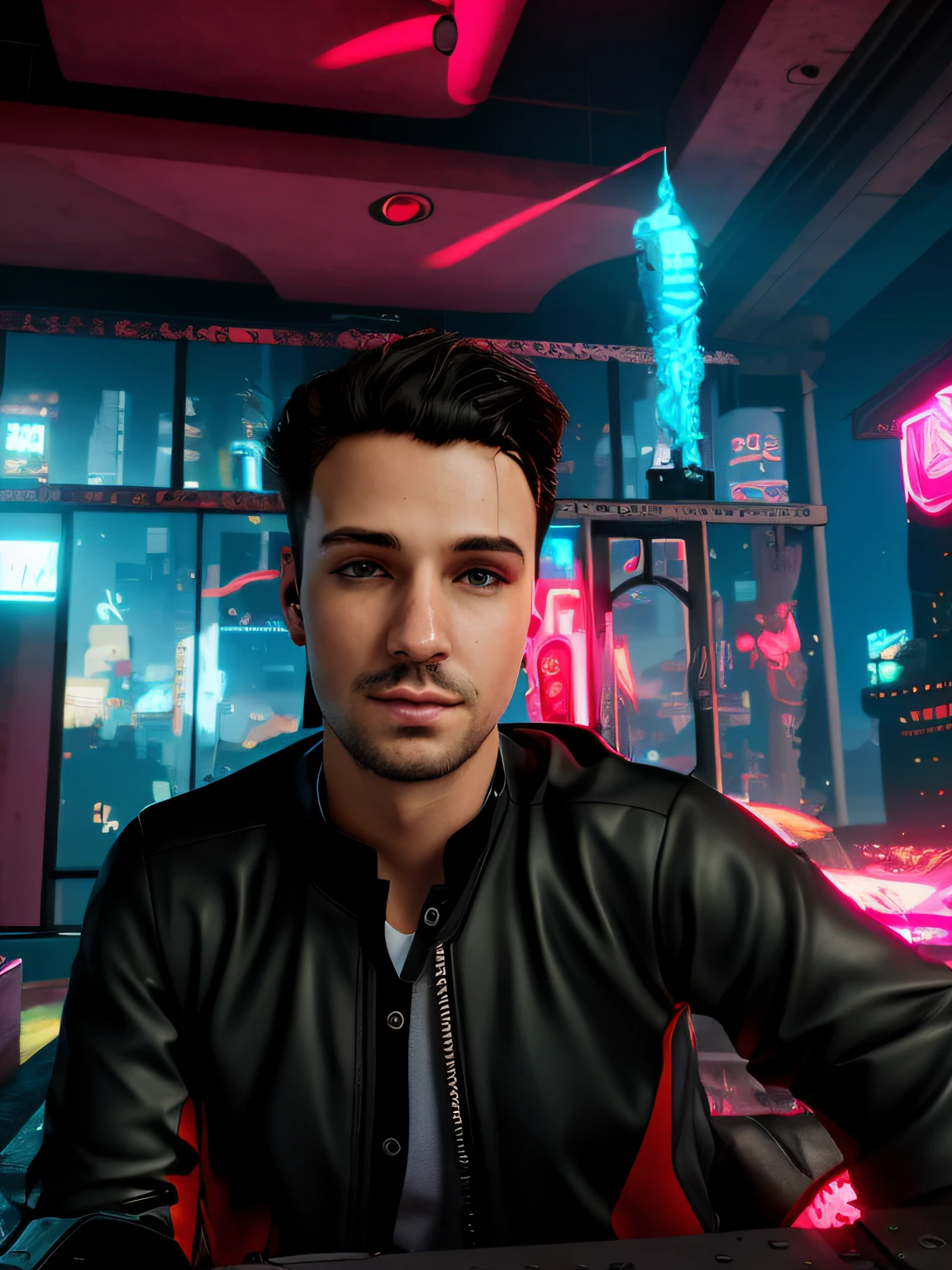 cyberpunk, hadsome boy, realistic, 8k, ultra,