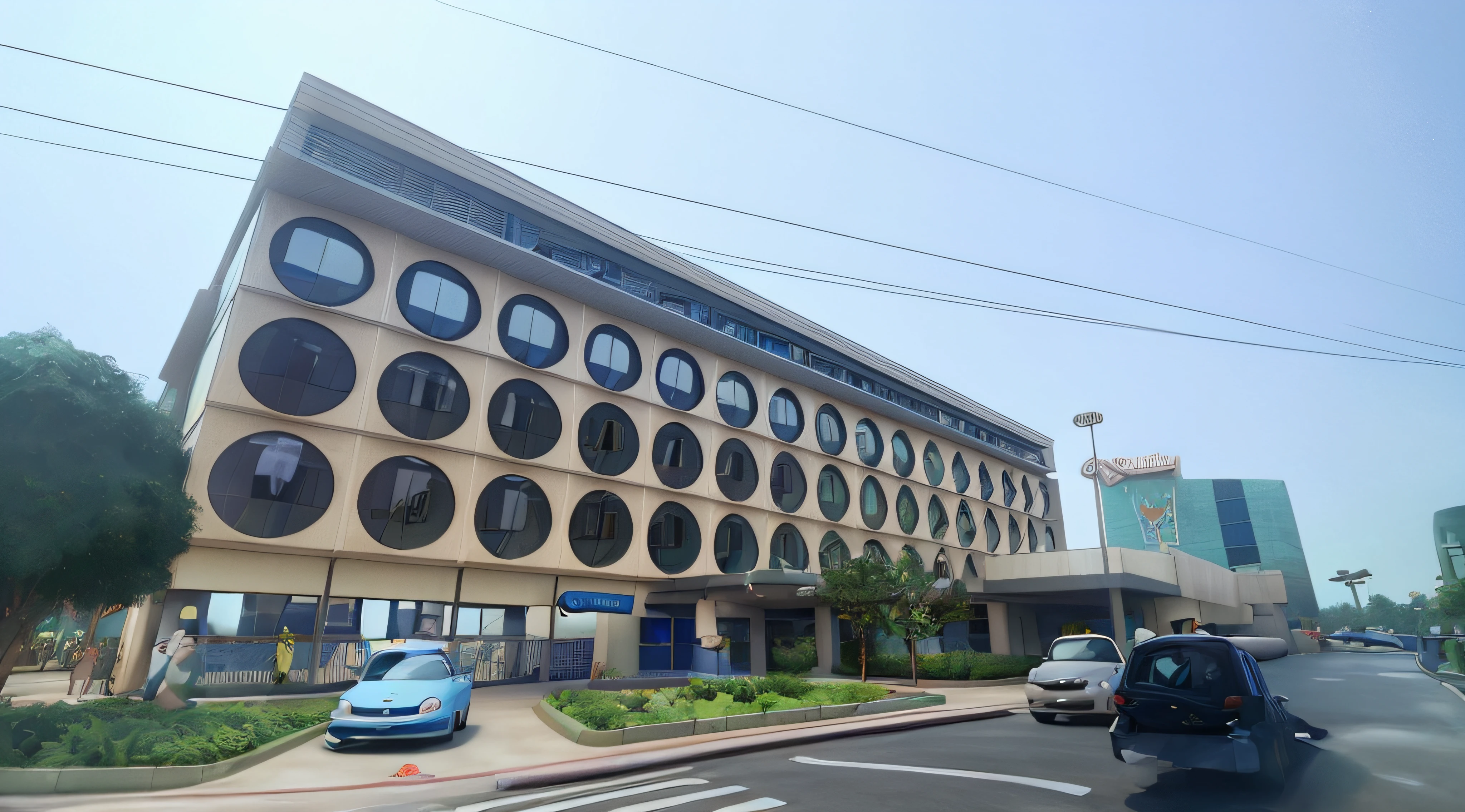 Disney Pixar style Maicé hospital