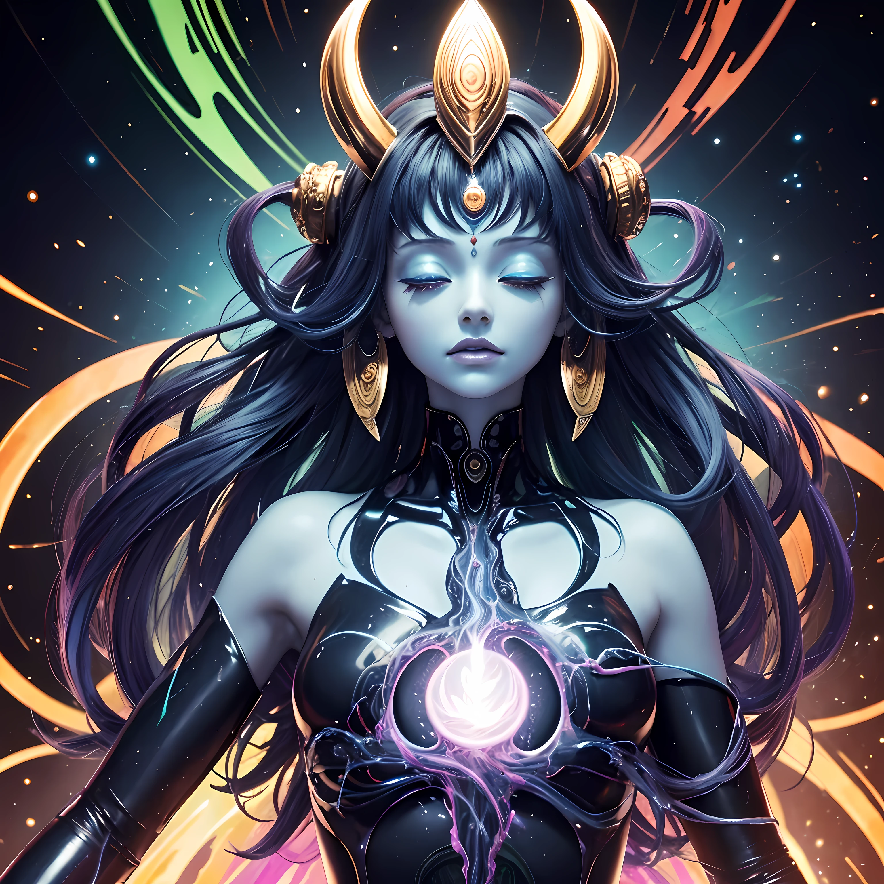 ｛NEO GOD｝｛an alien｝｛Chemicals｝｛Deities｝｛vhorrified｝｛Deities々Right｝｛Beautiful shape｝｛an oil painting｝｛hight resolution｝｛devastated｝｛Buddha｝｛Rainbow flesh｝｛Ultimate form｝｛Another dimension｝｛kosmos｝｛mistic｝masterpiece , best quality , ultra-detailed｛High Quality｝｛symmetry｝