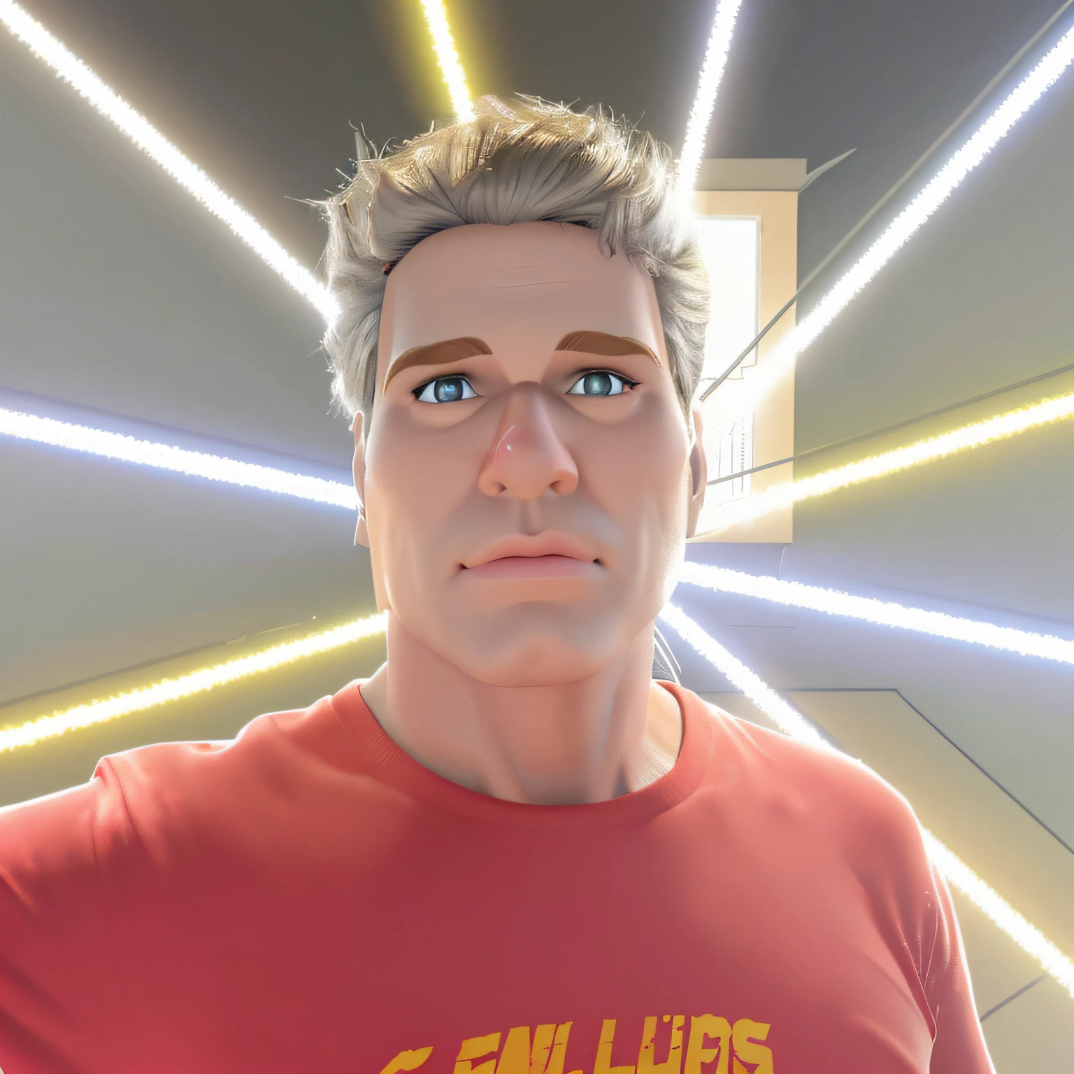 homem branco, cabelos castanhos, olhos castanhos, estilo disney pixar, 3D animation style, melhor qualidade
