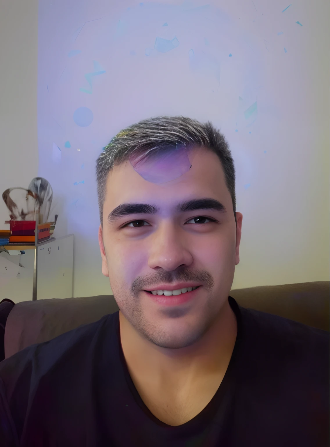 no estilo de 0mib,design de camisetas,Retrato lateral de um homem bonito,colorido,prismatic shards,Linhas de Doodle,Reflect fractal circles,respingos de tinta,Pinceladas derretidas,particles vortex,lighting dramatic,alta qualidade, Beautiful,tmasterpiece