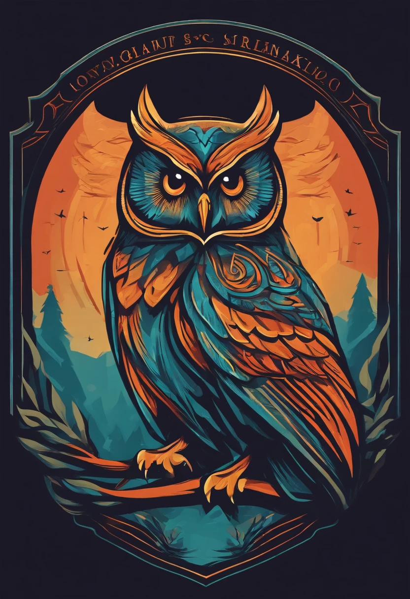 Simple logo design for school with owl in it simple doodle logo