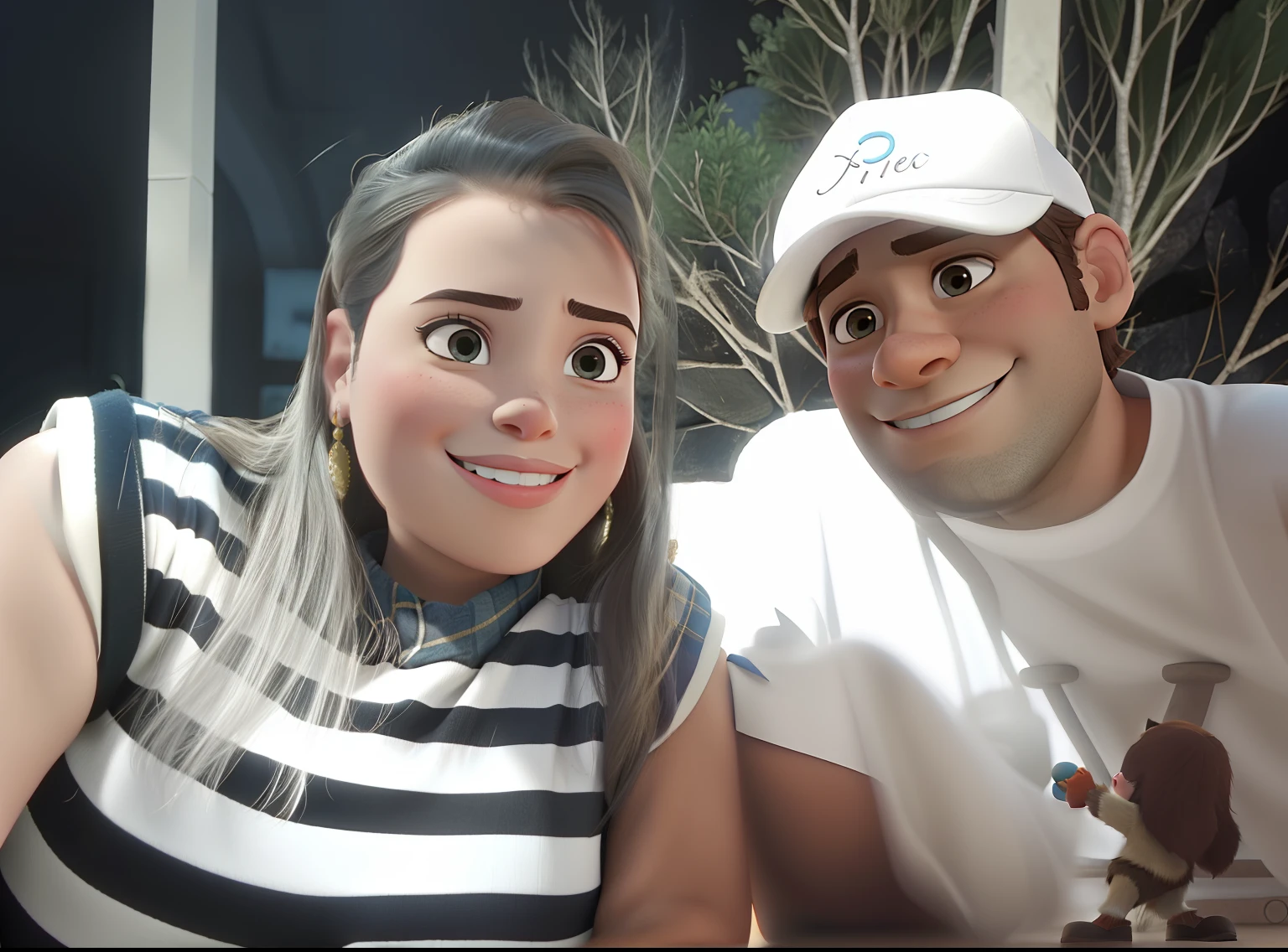 Casal feliz igual filme da Disney amor