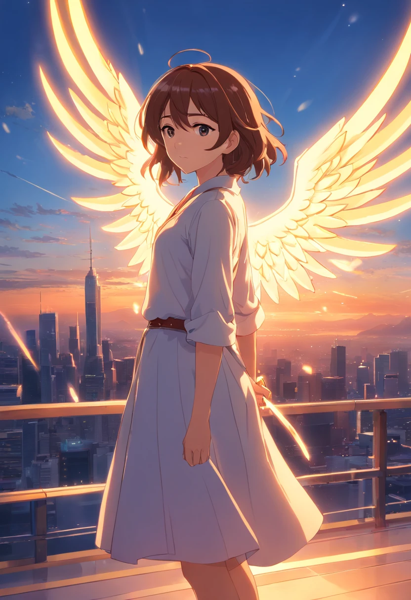 Iberia is God's handiwork;Background;suns,ray of lights;The angel's weapon in hand;Beautiful mature woman;Ultra photo realsisim;full bodyesbian