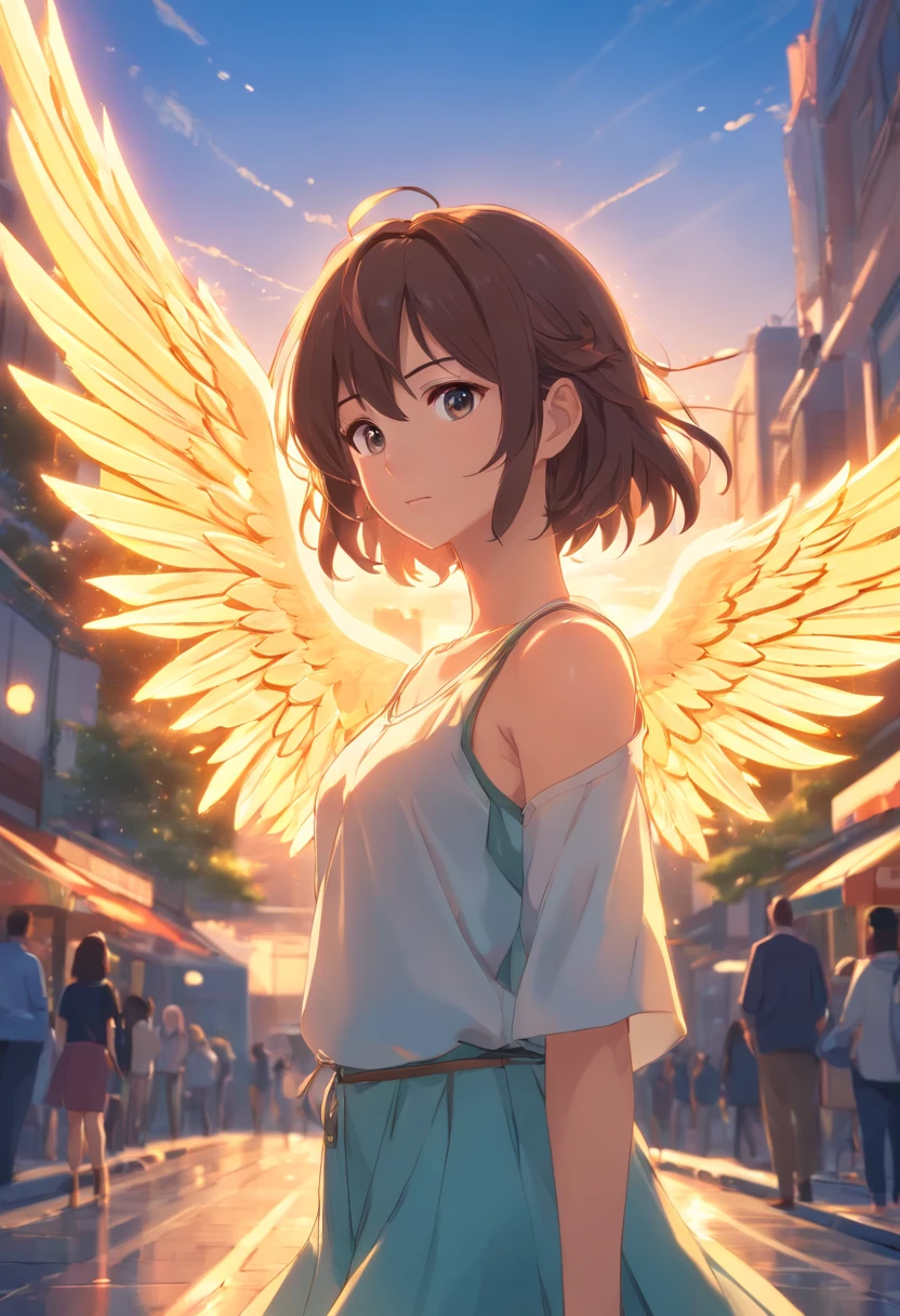 Iberia is God's handiwork;Background;suns,ray of lights;The angel's weapon in hand;Beautiful mature woman;Ultra photo realsisim;full bodyesbian