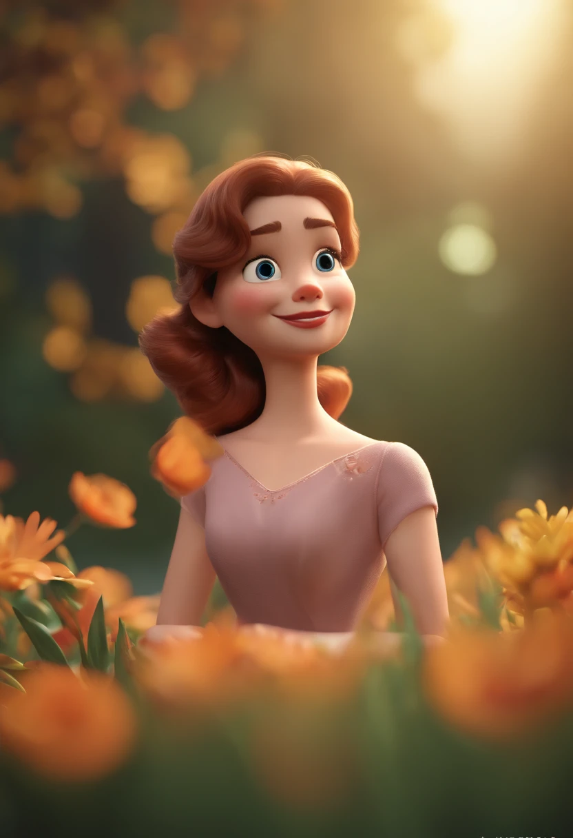 personagem dos desenhos uma menina de cabelos cacheados , animation character, Caractere estilizado, animation style rendering, 3D estilizado, Arnold Maya render, 3 d render stylized, toon render keyshot, Personagem 3D, Personagem 3D, 3d rendering stylized, 3 d character render, personagem de desenho animado, Personagem de close up, Pose de personagem,  (Estilo Pixar) (master part:1.2) (Bokeh) (best quality) (pele detalhada) (textura detalhada) (8k) (argila) (Cinematic lighting) (foco nítido