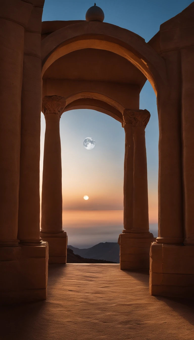 ((Obra maestra)),(La mejor calidad)),Magnificent spatial image scene,Tres lunas,Interestelar,Enormes puertas estelares,nave estelar,Cielo estrellado brillante,8k,Super-fino,alta calidad