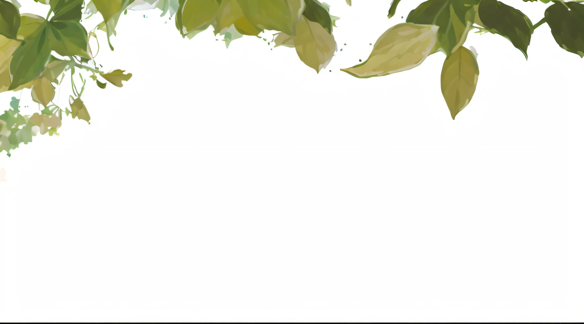 There's a painting of leaves, inspirado em Konstantin Somov, Fanart, em um dia ensolarado, vignette illustration, floresta coberta, centro da imagem, Directed by: Jane Hawkins, An illustraion, casa de campo close up, heavens, summer afternoon, 3/4 vista de baixo, illustration
