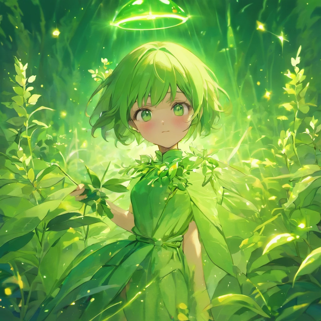 Fairy dew is a small herbaceous plant found on the top of Mount Senzan. It has a long time, Delicate and soft, Emerald green leaves and small dewdrops. The grass stem is light green,Exudes a fresh fragrance. exquisitely beautiful, Similar to gemstones, The petals vary in color,Exudes a brilliant light, Make it a precious and unique plant found only in a specific period., surrealism, full bloom, hyper HD
