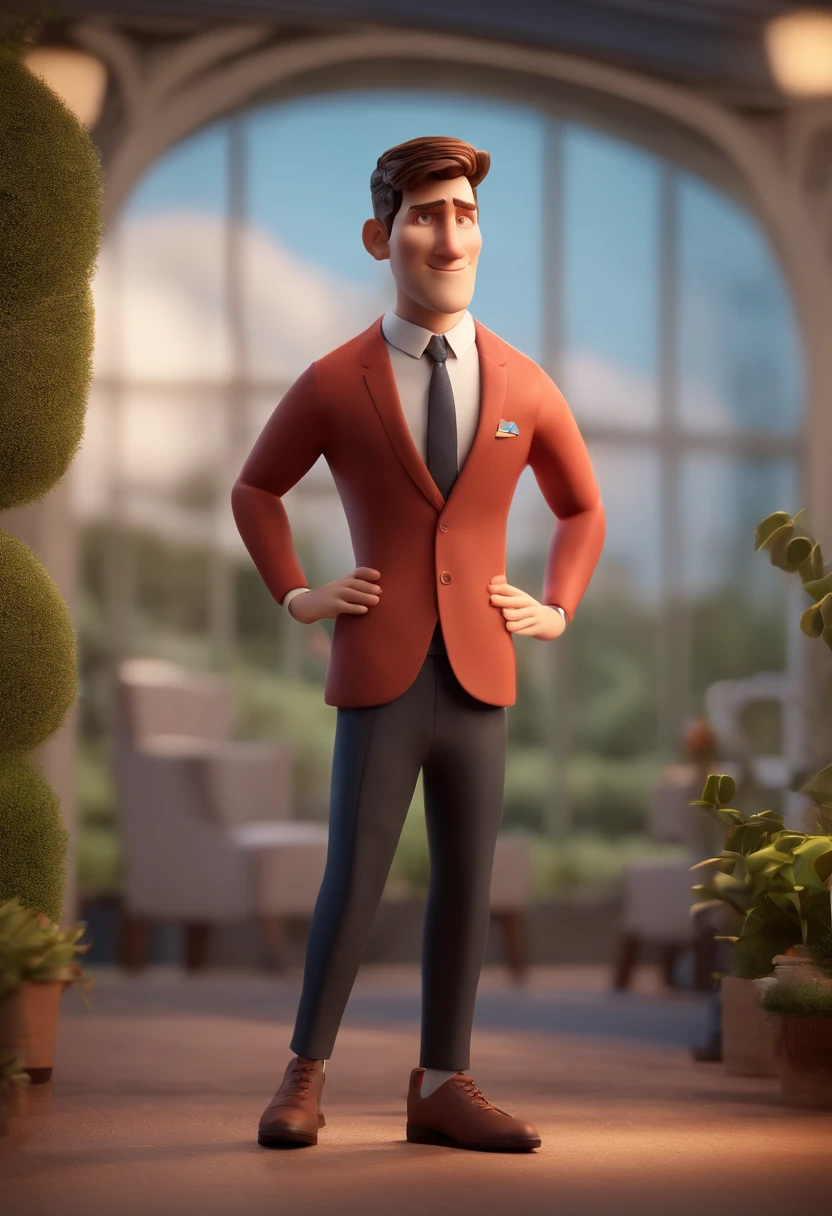 Cartoon character of a Lionel Messi soccer player only face and suit with bow tie animation character, Caractere estilizado, animation style rendering, 3D estilizado, Arnold Maya render, 3 d render stylized, toon render keyshot, Personagem 3D, Personagem 3D, 3d rendering stylized, 3 d character render, personagem de desenho animado, (Estilo Pixar) (master part:1.2) (Bokeh) (melhor qualidade) (pele detalhada) (textura detalhada) (8k) (argila) (Cinematic lighting) (foco nítido
