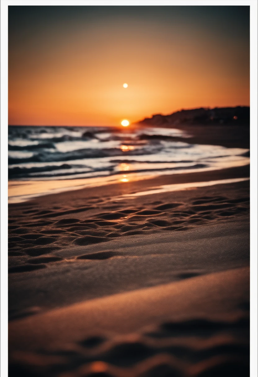 Beautiful sunset on the beach