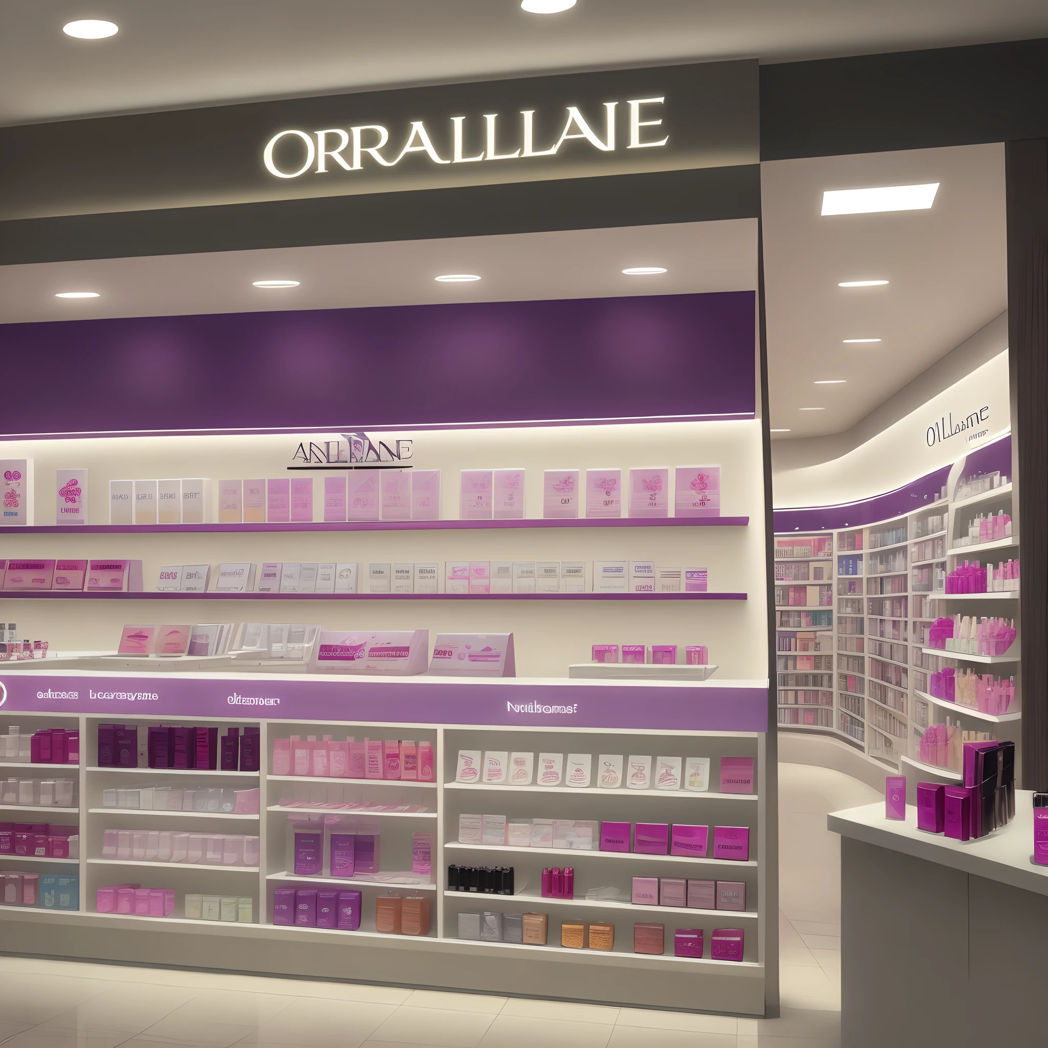 An Oriflame cosmetics store named Niloufer