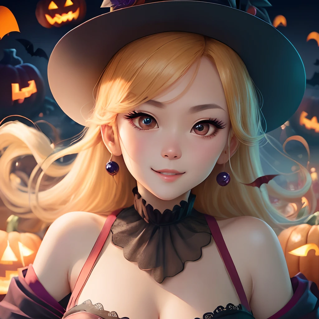 masutepiece, Best Quality, Illustration, Ultra-detailed, finely detail, hight resolution, 8K Wallpaper, Perfect dynamic composition, Beautiful detailed eyes , Kabukicho, Halloween Cosplay,Sexy face