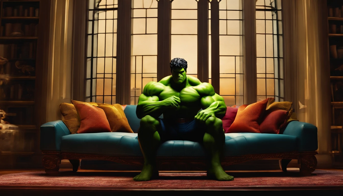 Sittin' on the couch Jesus, Super homem, Hulk, batman e o homem aranha