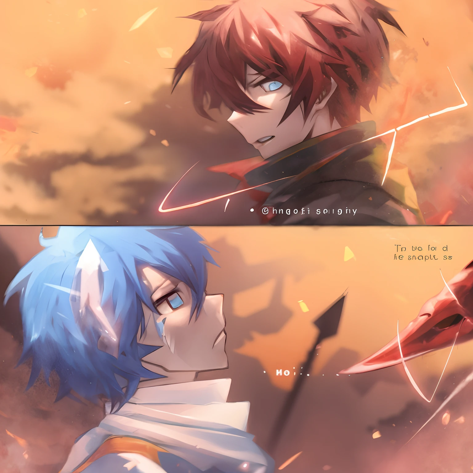 Twin brothers fighting
